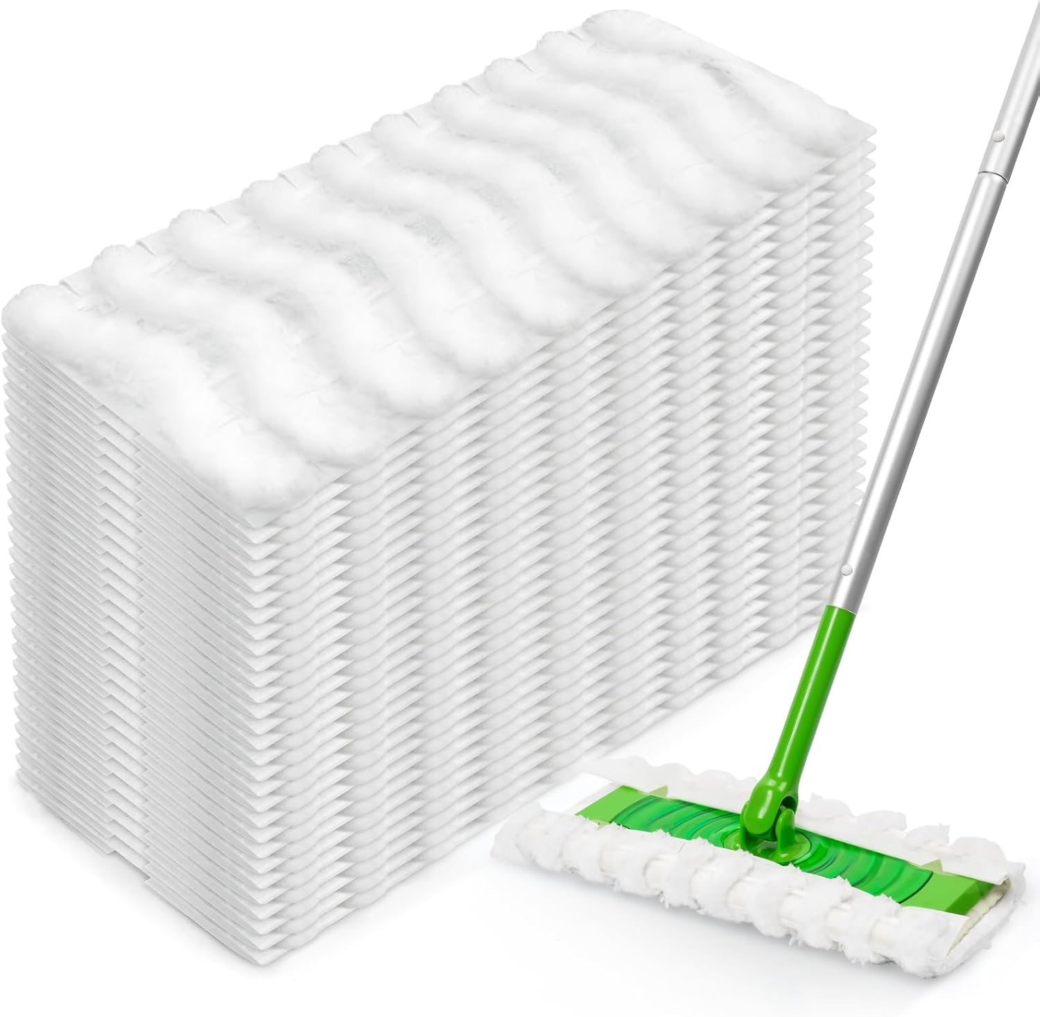 AIR U+ Dry Mop Pads for Sweeper Heavy Duty Pet Sweeping Refill Cloths Clean Hardwood Floors Dust and Hair,Disposable,Unscented,30 Pieces