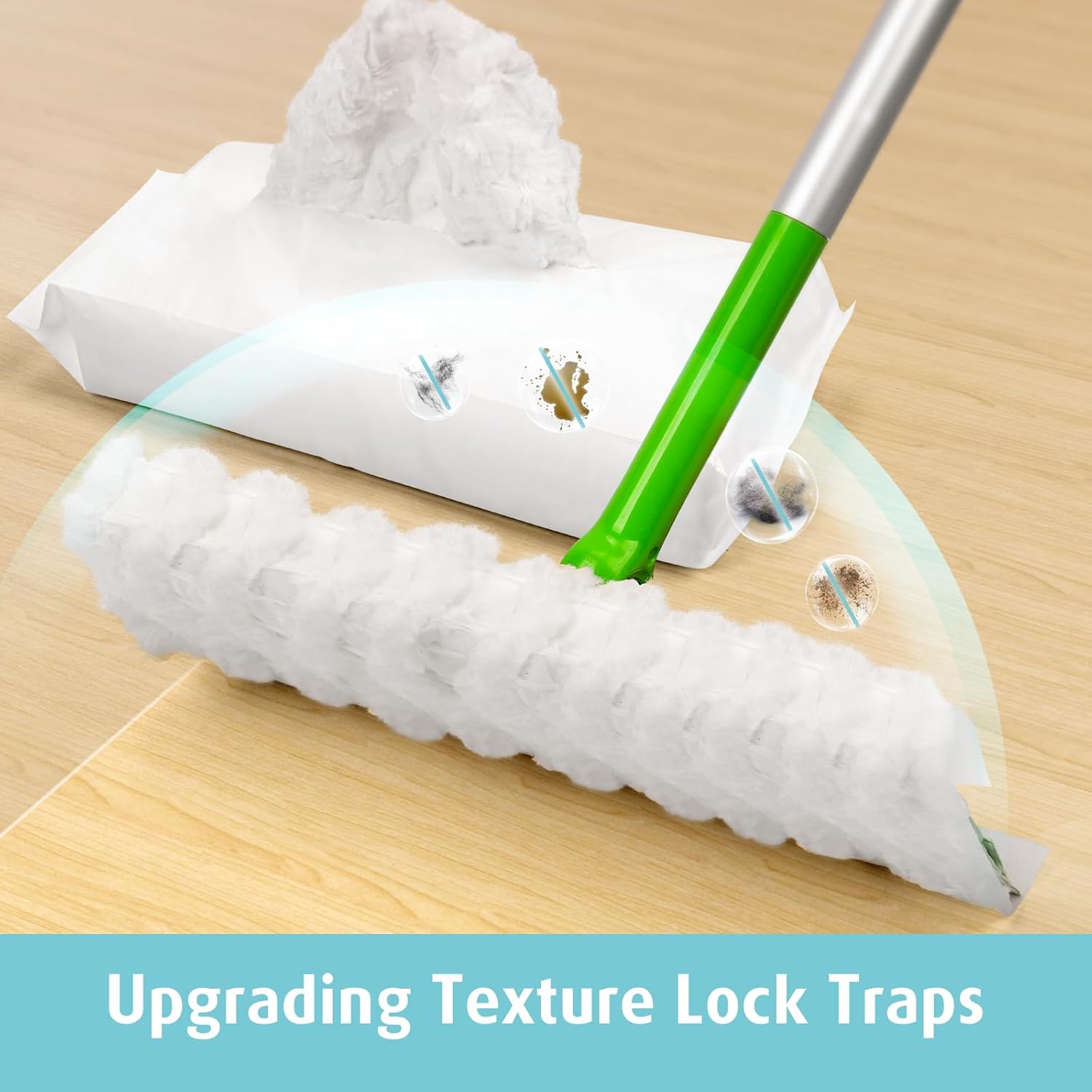 50 Piece Heavy-duty Unscented Pet Dry Mop Pads