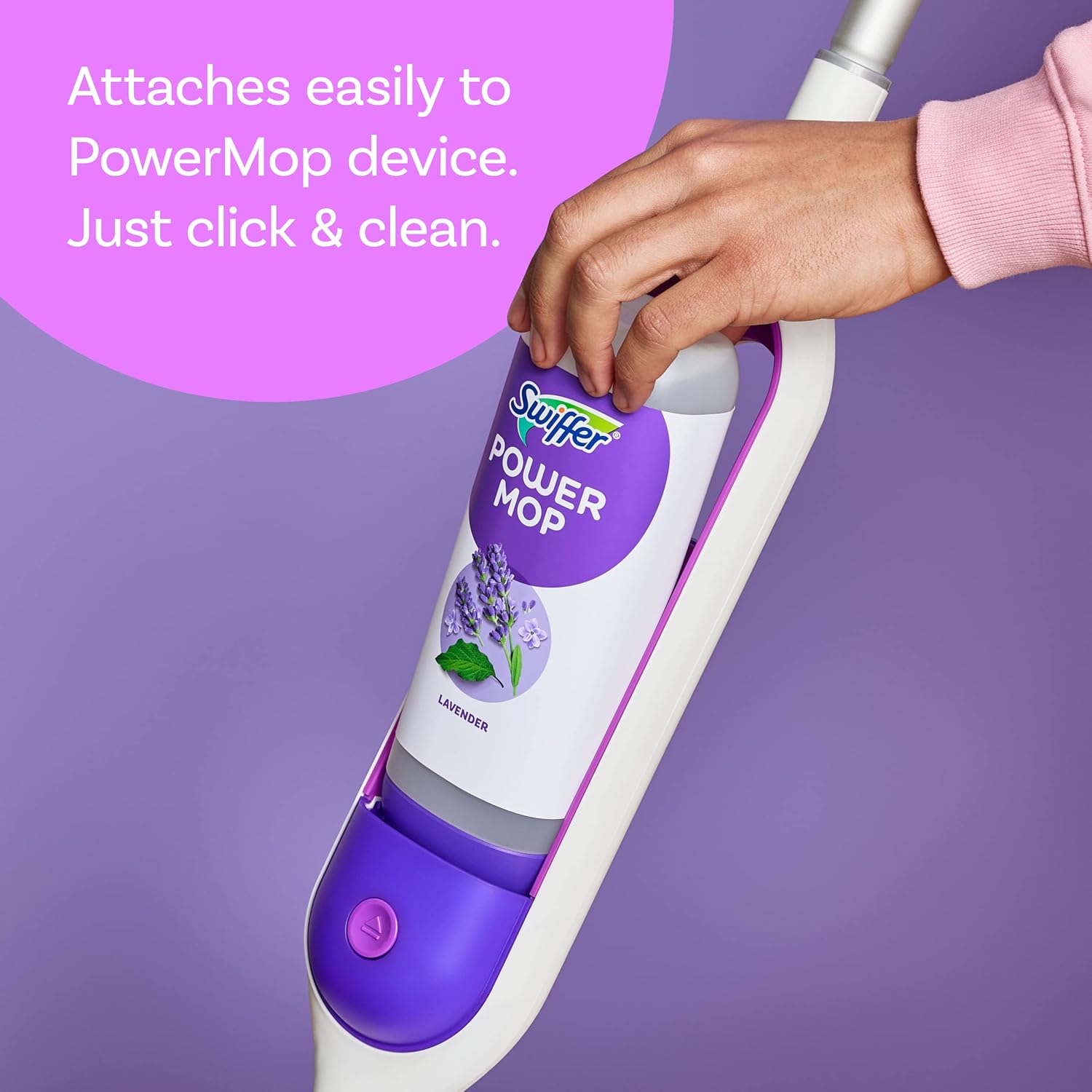 PowerMop Multi-Surface Refill Kit for Floor Cleaning | includes 5 replacement mop pads | 1 lavender scented cleaning solution (2-pack)