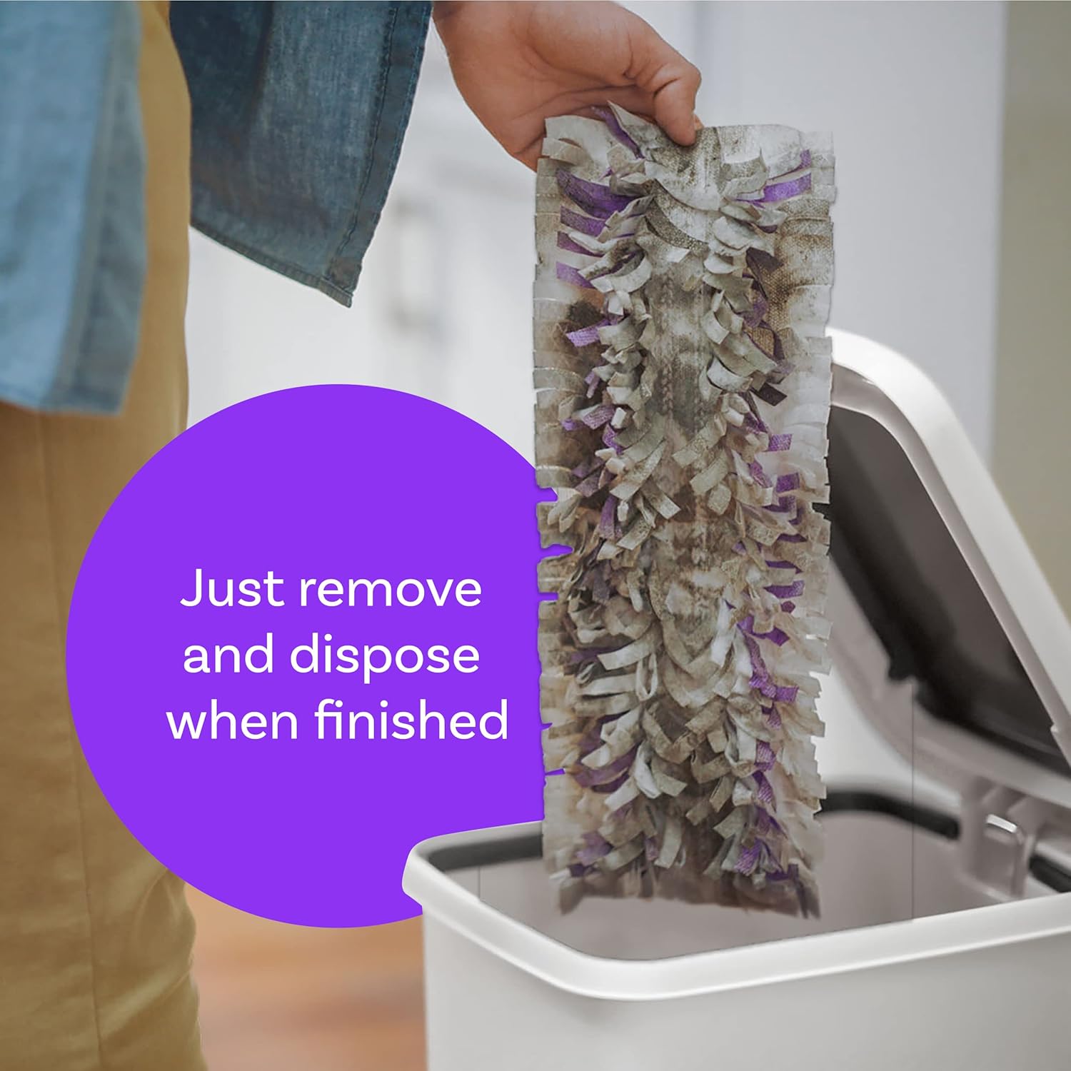 PowerMop Multi-Surface Refill Kit for Floor Cleaning | includes 5 replacement mop pads | 1 lavender scented cleaning solution (2-pack)