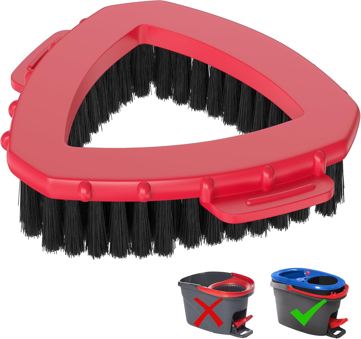 2 Pack Triangular Hard-bristle Brush Refill