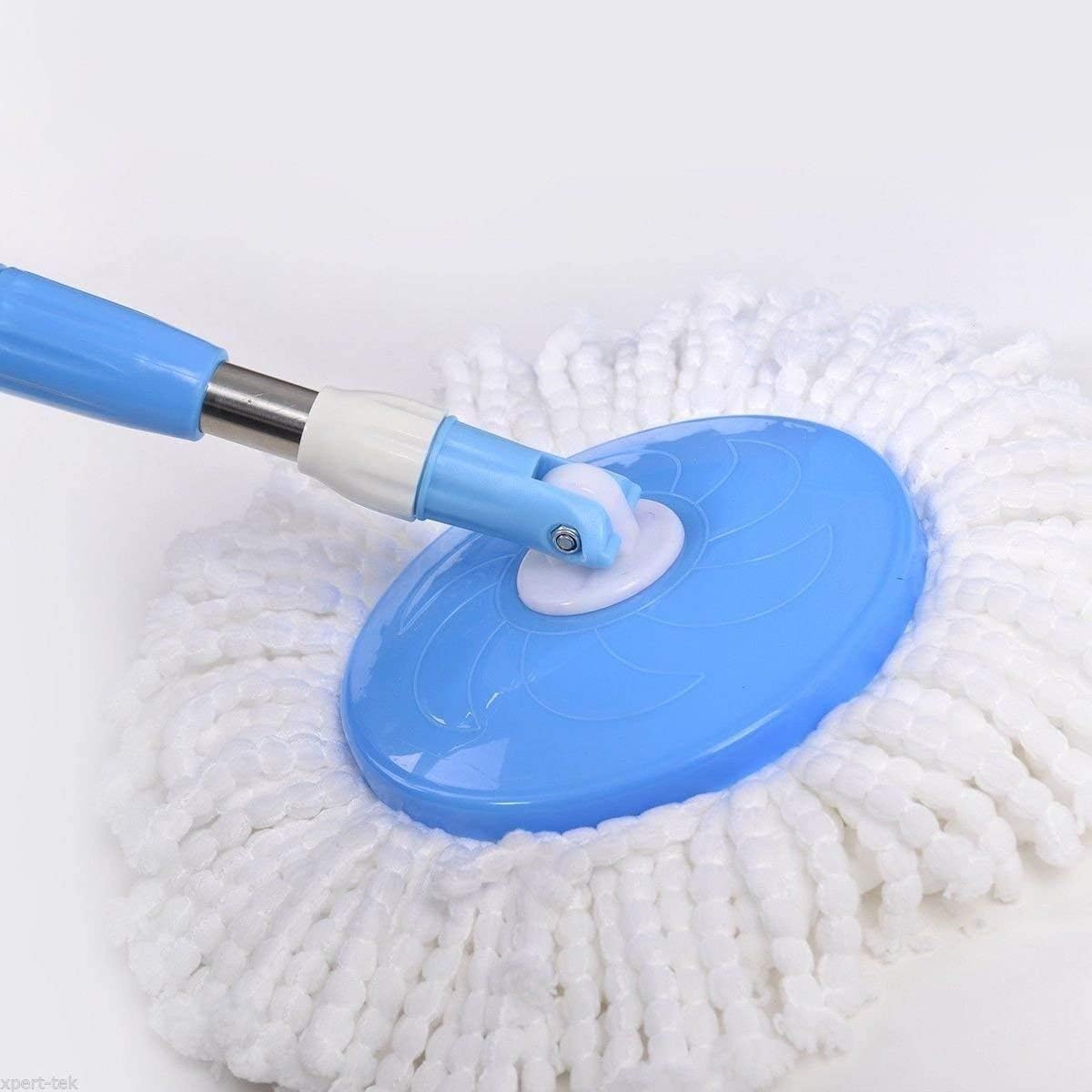 3-Pack Replacement Spin Mop Heads for Hurrica | Mopnad | Cassabel and Other 360 Degree Spin Mop Systems | Replacement Microfiber Spin Mop (3-Pack - White)