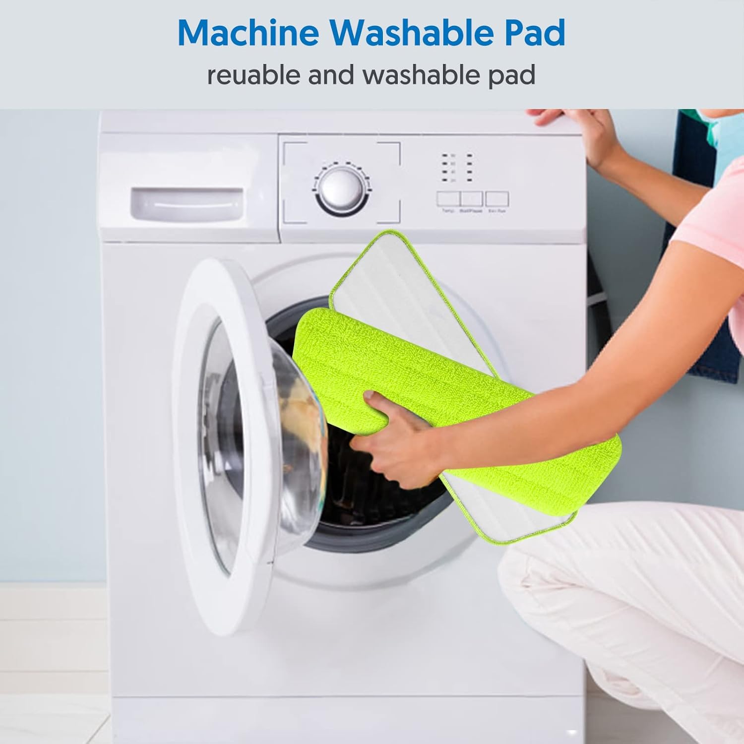 7 Pack Machine-washable Electric Mop Pads