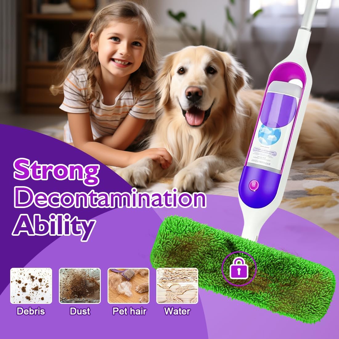 8 Piece Washable Microfiber Electric Mop Pads