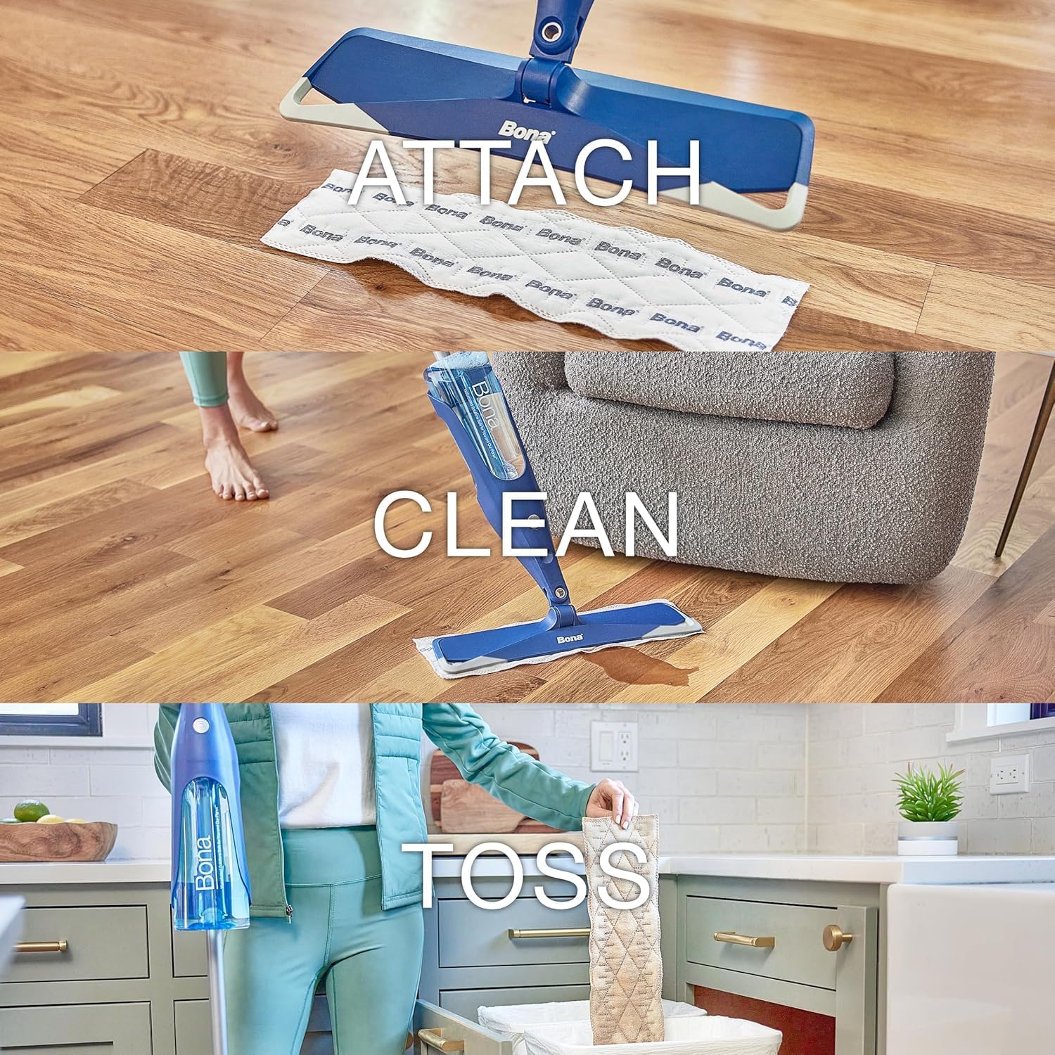 18 Piece Heavy-duty All-surface Disposable Cleaning Mop Pads