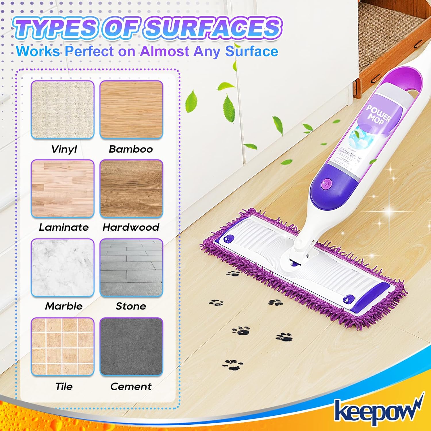 2 Pack Microfiber Electric Mop Pads