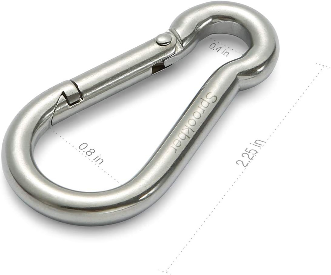 Stainless Steel Spring Hook Mountain Buckles
