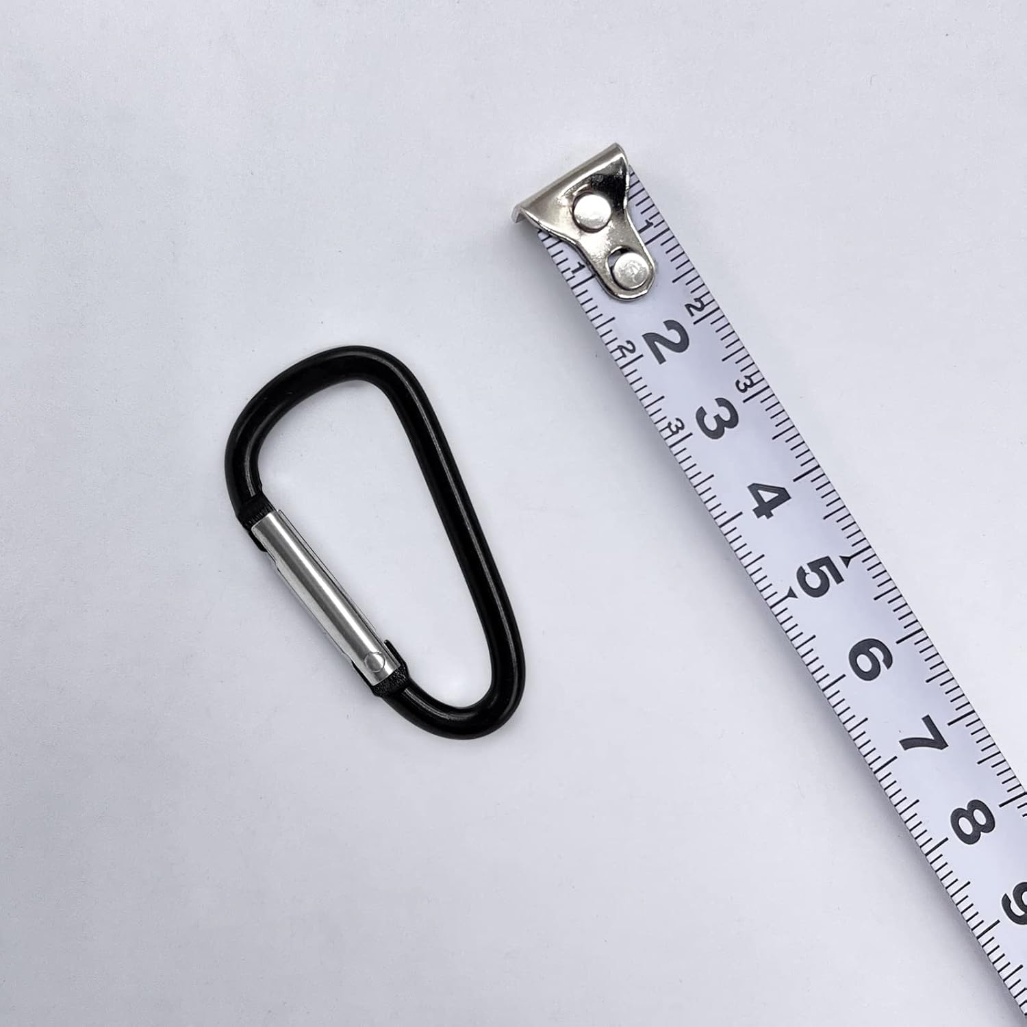 30 Aluminum Mountain Buckle Clips, 5.08cm D-Shape Hook
