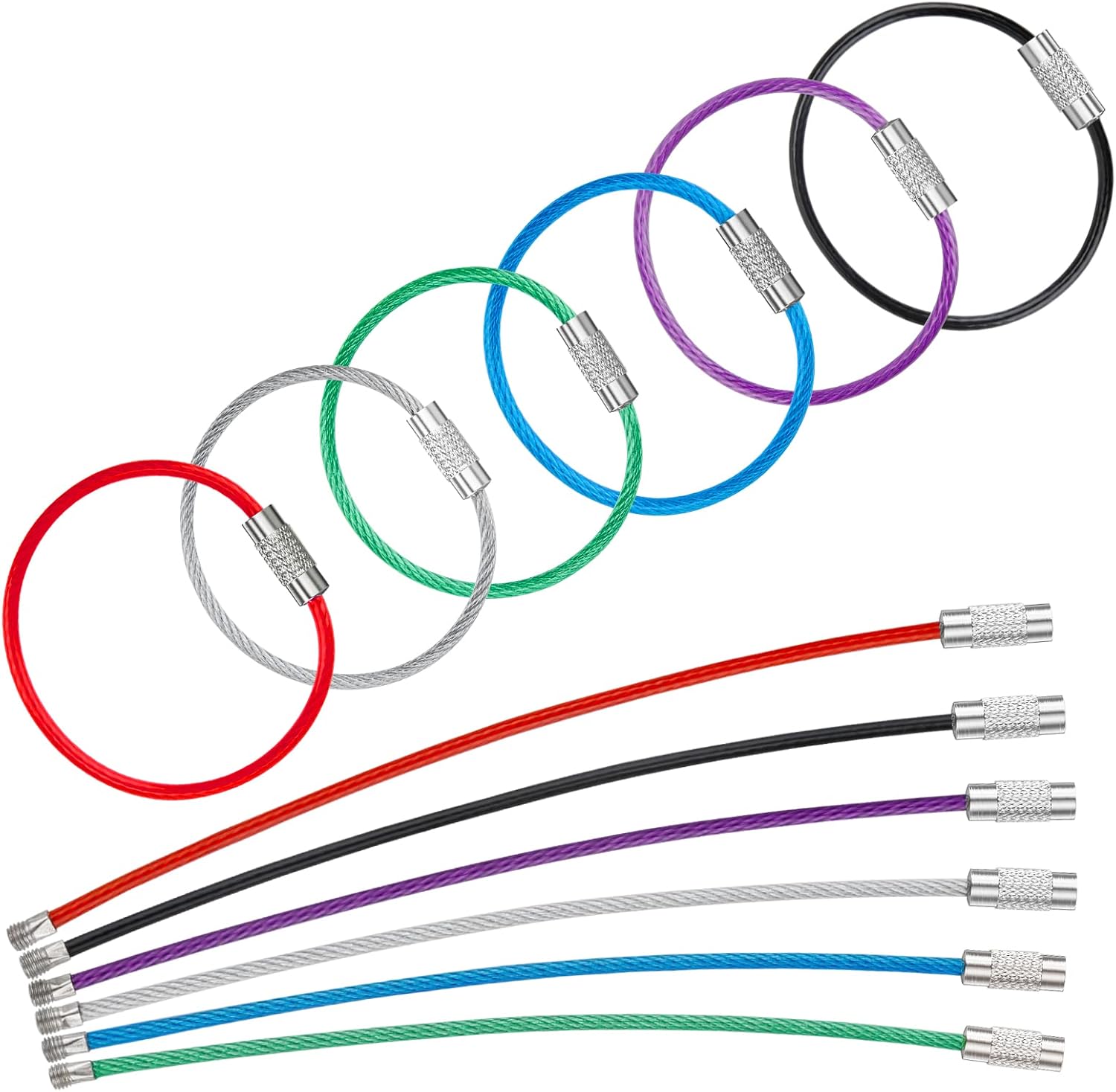 4 inch/6 inch Wire Keychain Cable