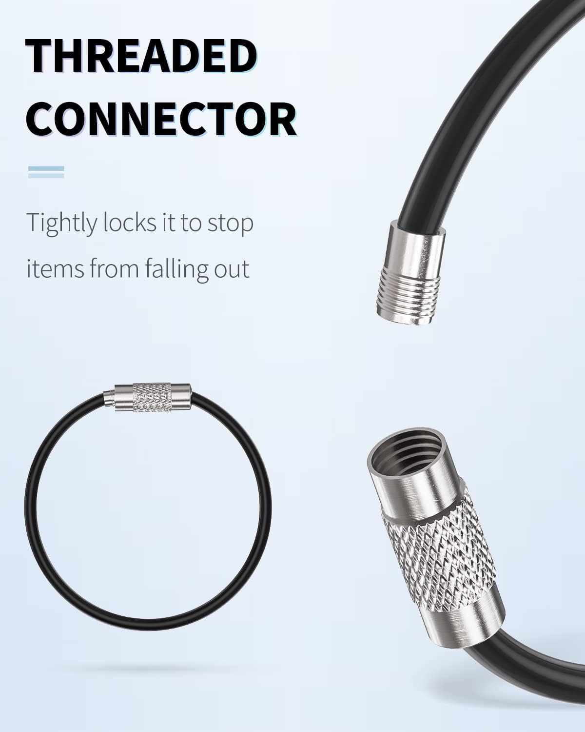 4 inch/6 inch Wire Keychain Cable