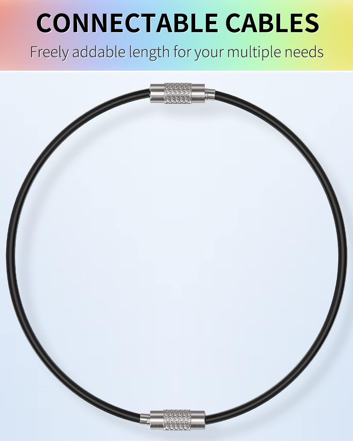 4 inch/6 inch Wire Keychain Cable