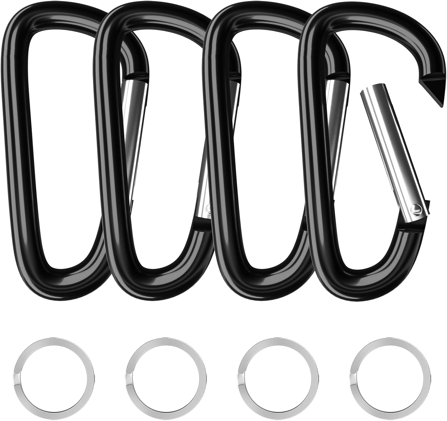 4 inch and 5 inch Oversized Aluminum Buckles D-Rings