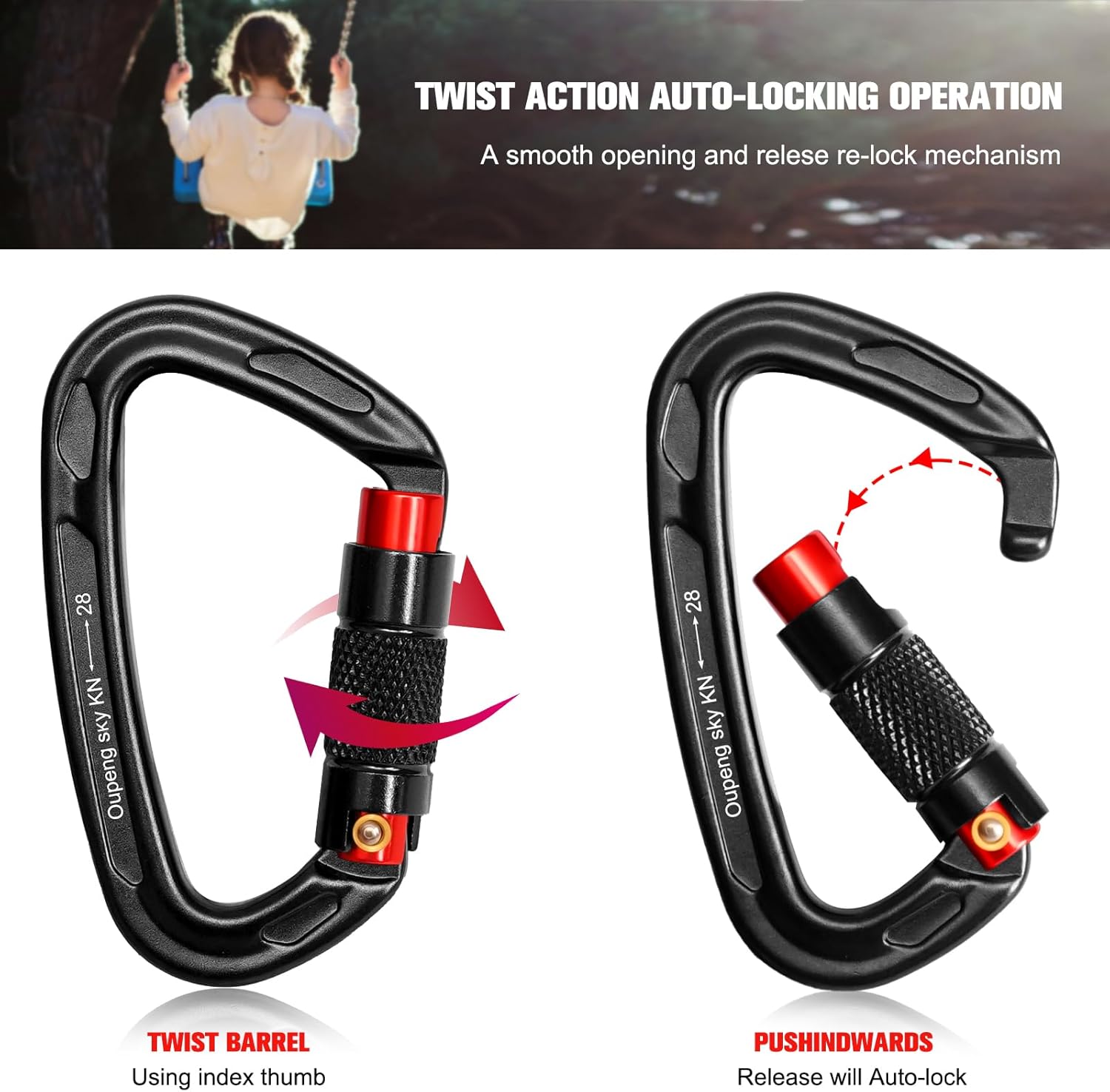 Self-Locking Mountain Buckle Clip