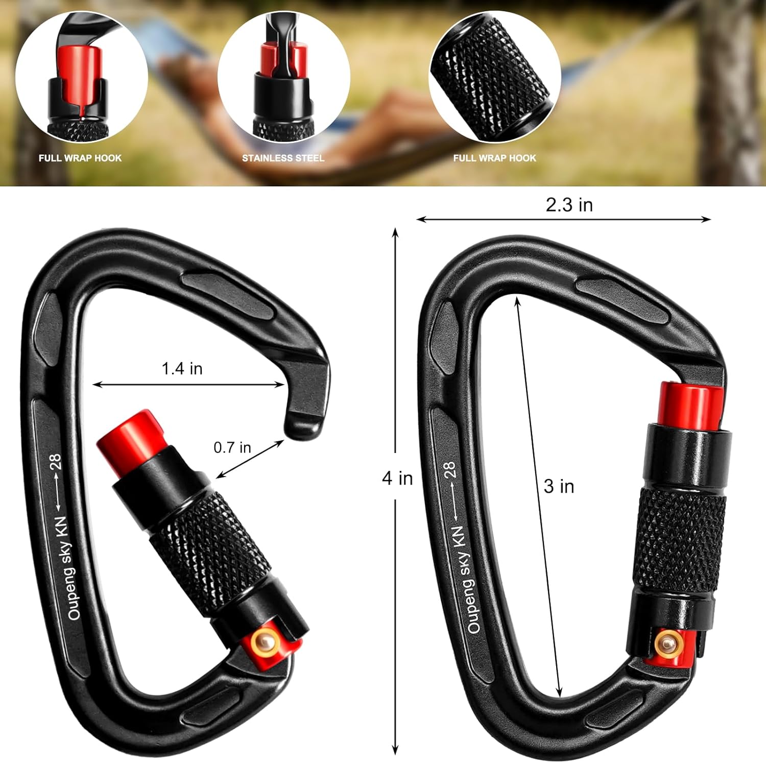 Self-Locking Mountain Buckle Clip
