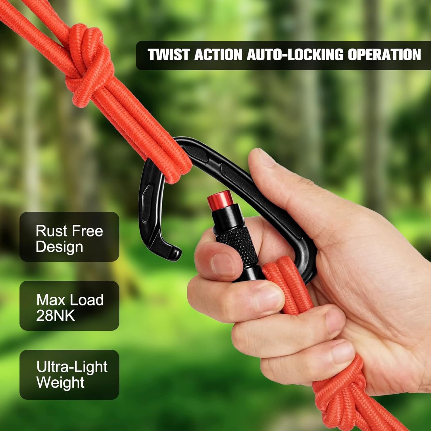 Self-Locking Mountain Buckle Clip