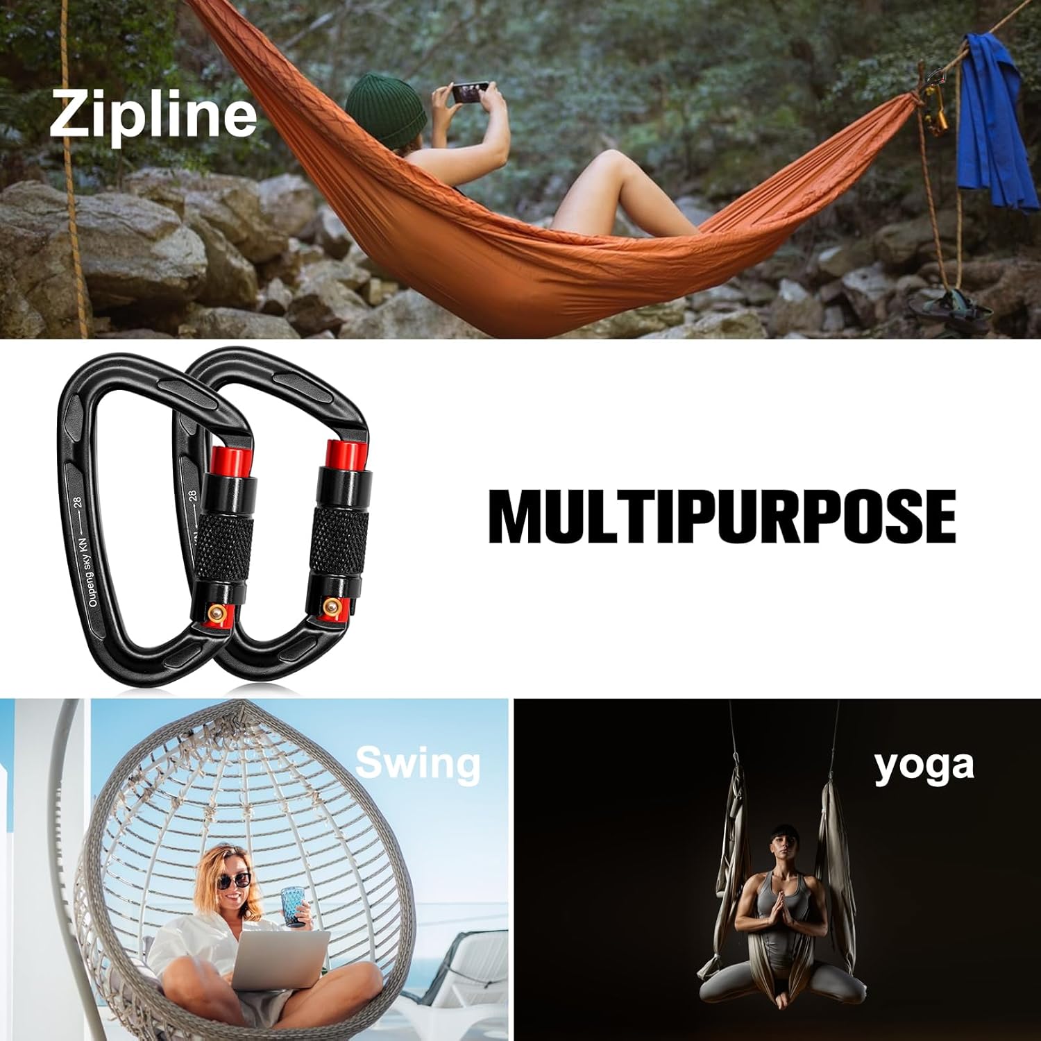 Self-Locking Mountain Buckle Clip