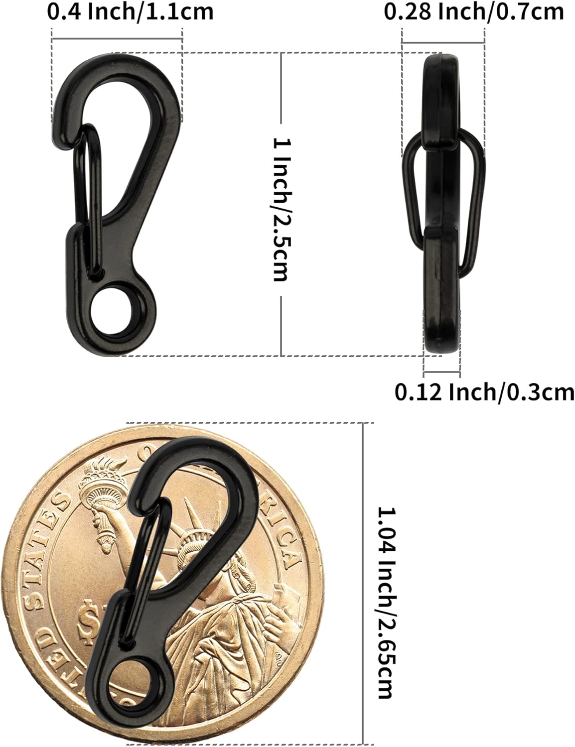 Small Mini Hiking Buckle Clip