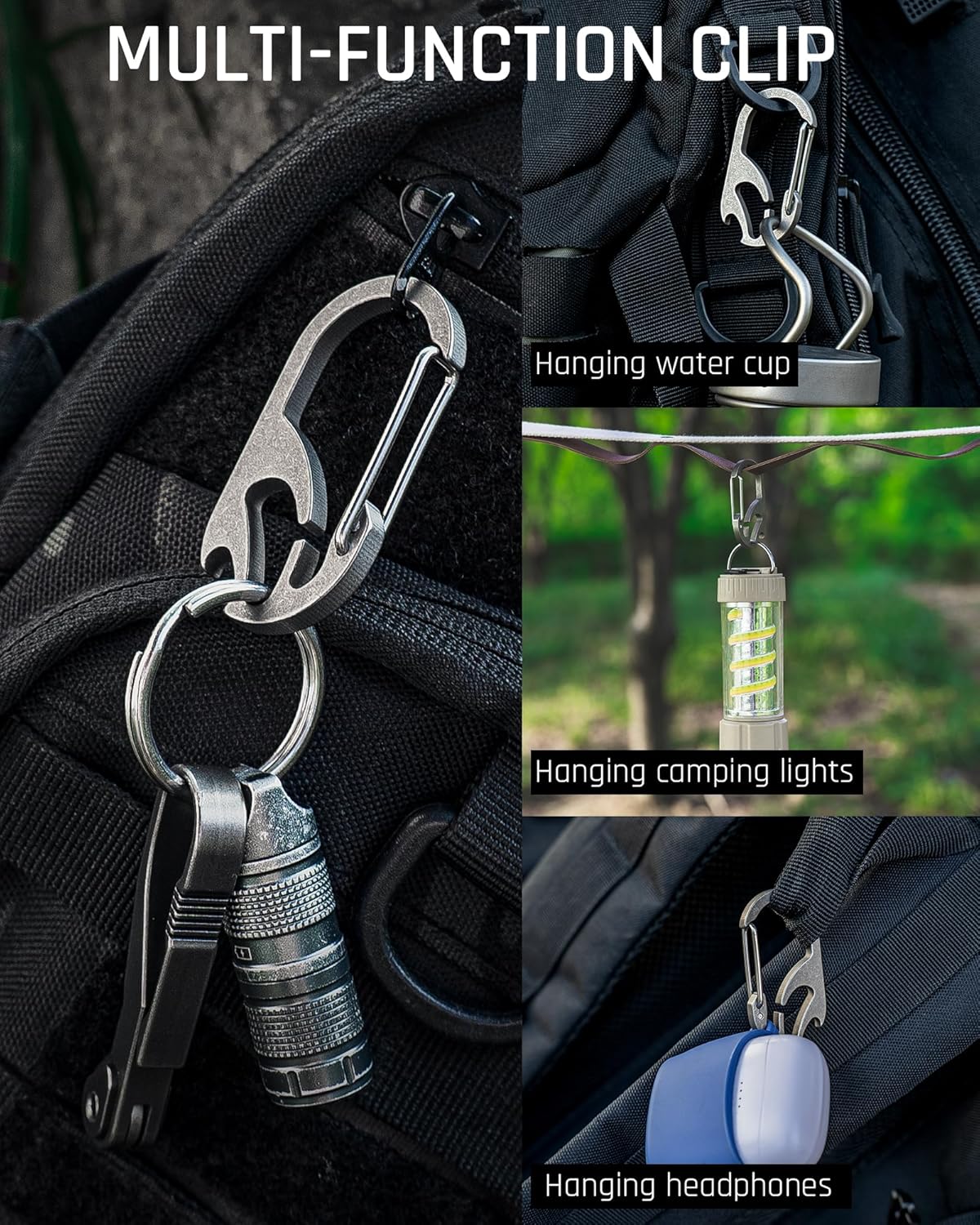Titanium Mountaineering Buckle Keychain Holder