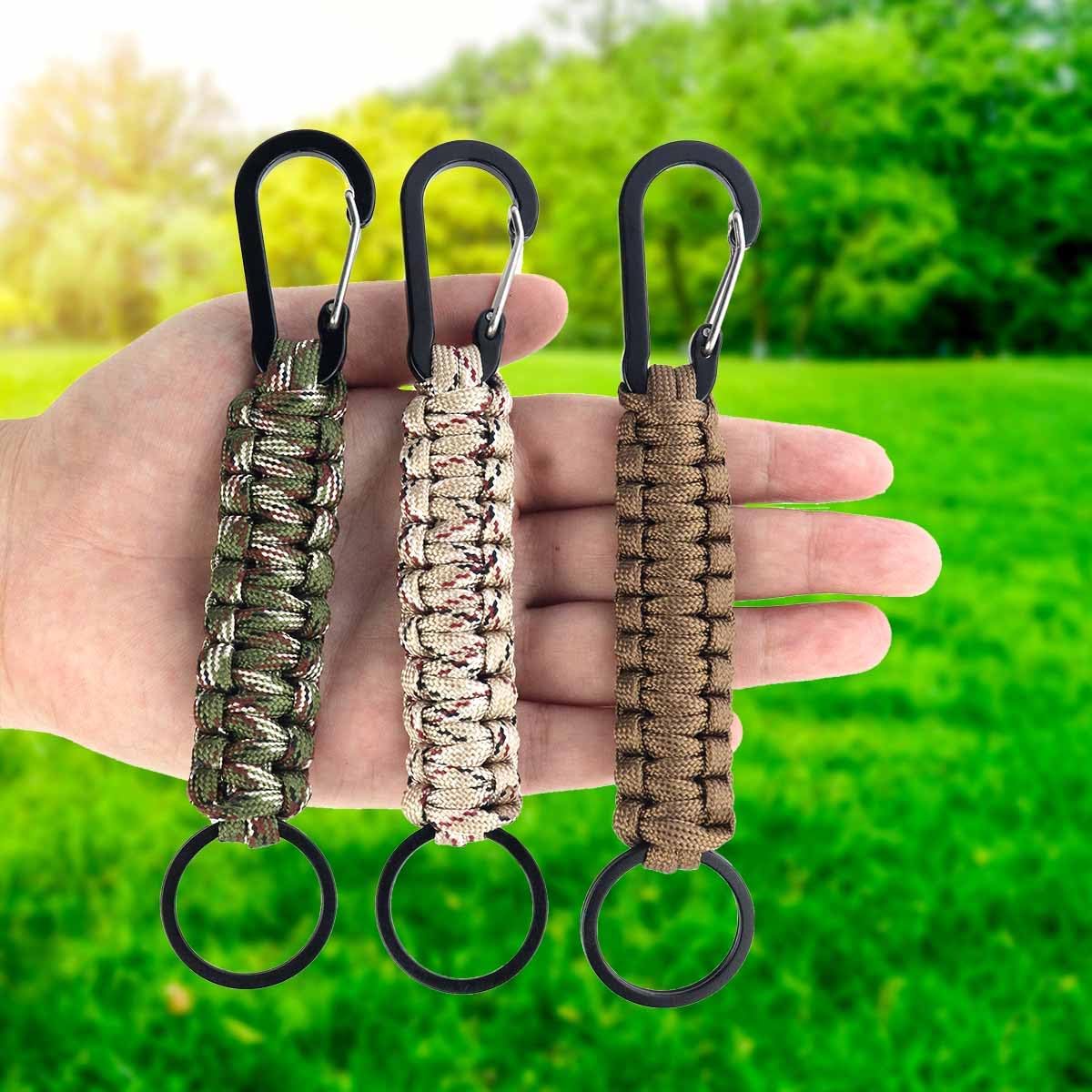 6-Pack Parachute Rope Keychain