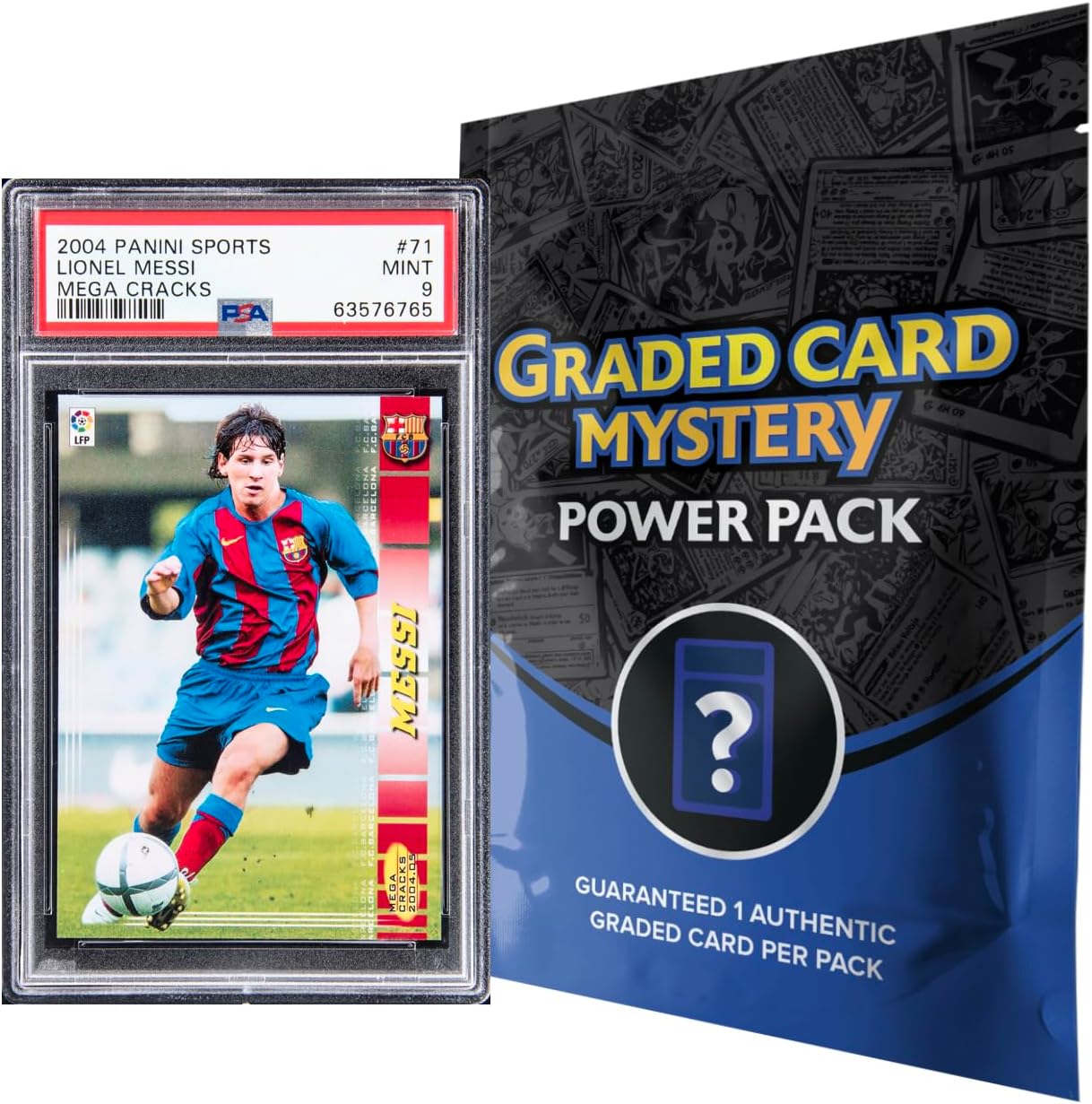 Soccer Graded Cards Mystery Pack | 8+ Grade Guarantee