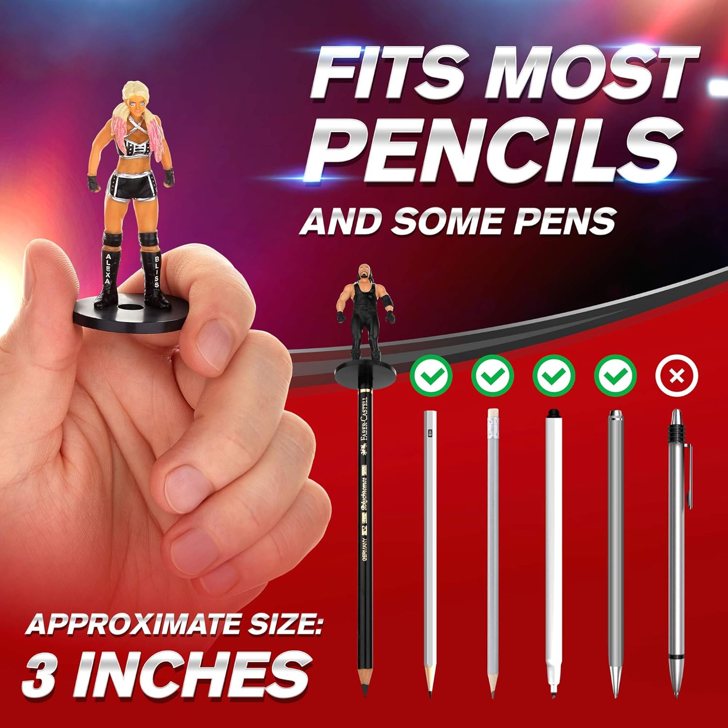 Superstar Pencil Toppers, 12-Piece Set