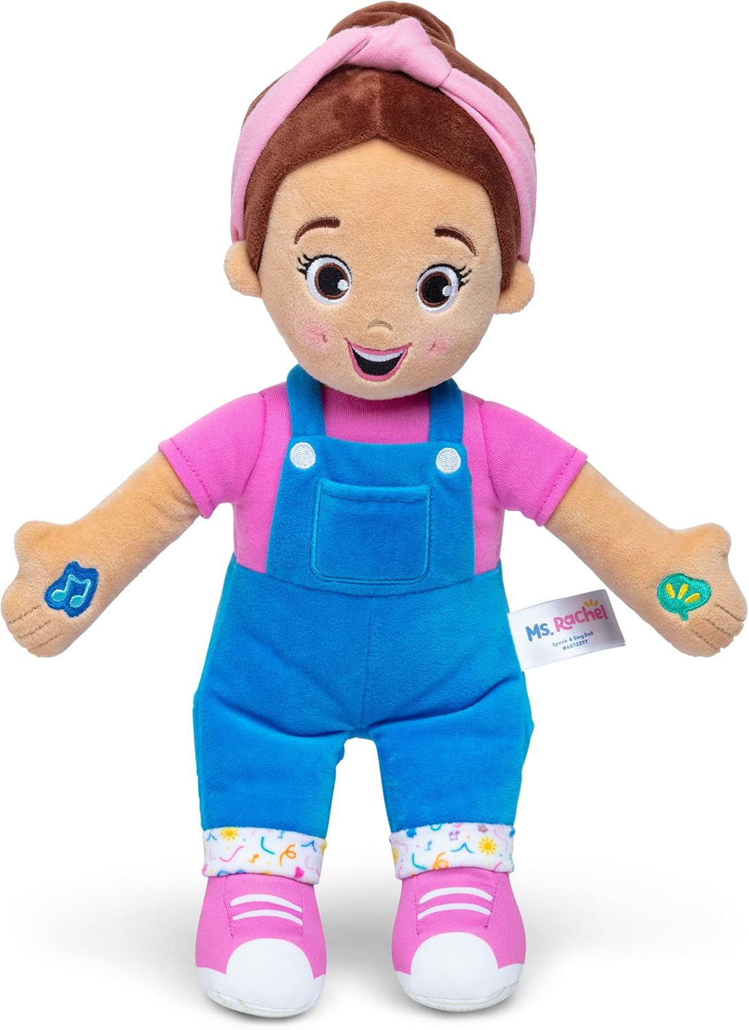 Ms. Rachel Official Talking and Singing Doll, 16 inches (approx. 40.6 cm) tall interactive toy with 4 songs and more than 16 phrases, toddler toy for girls and boys 6 months to 3 years old