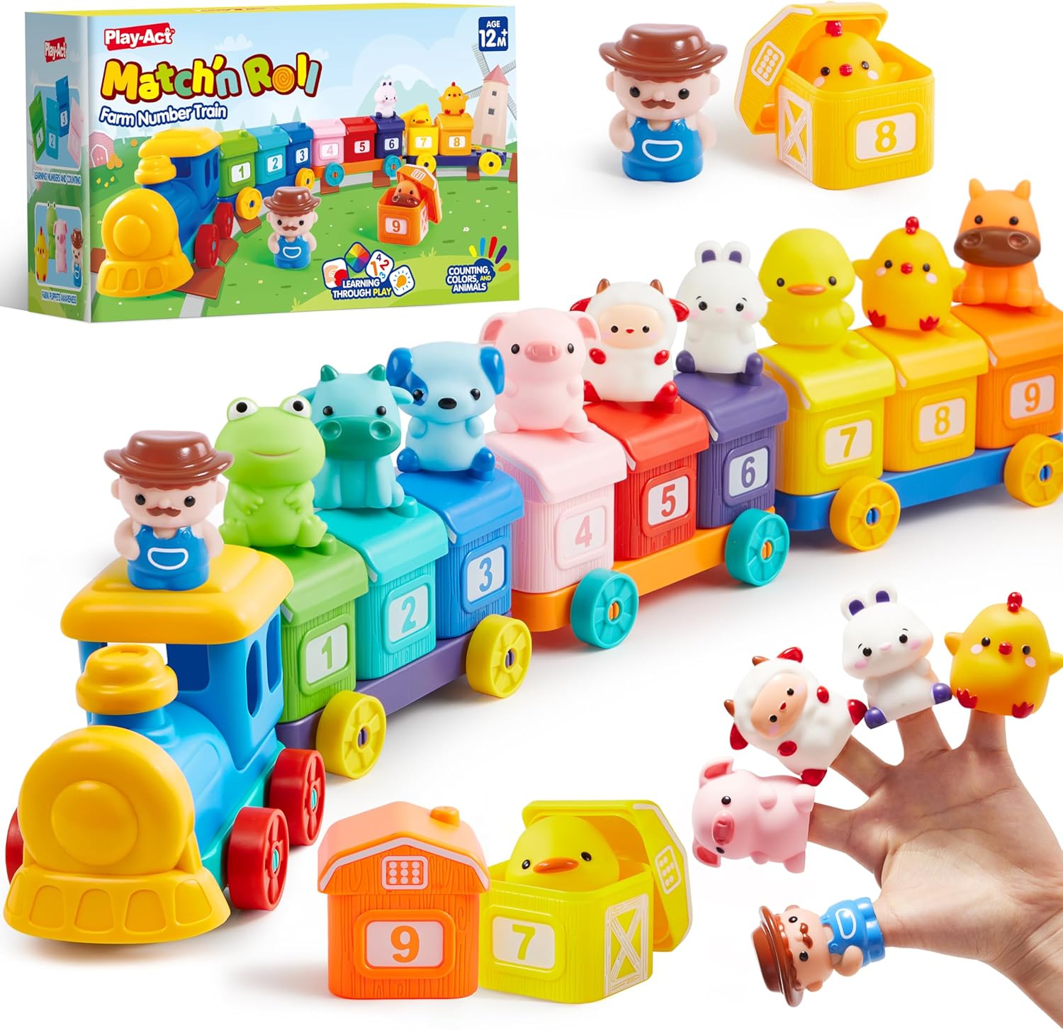 Play-Act Learning Farm Train