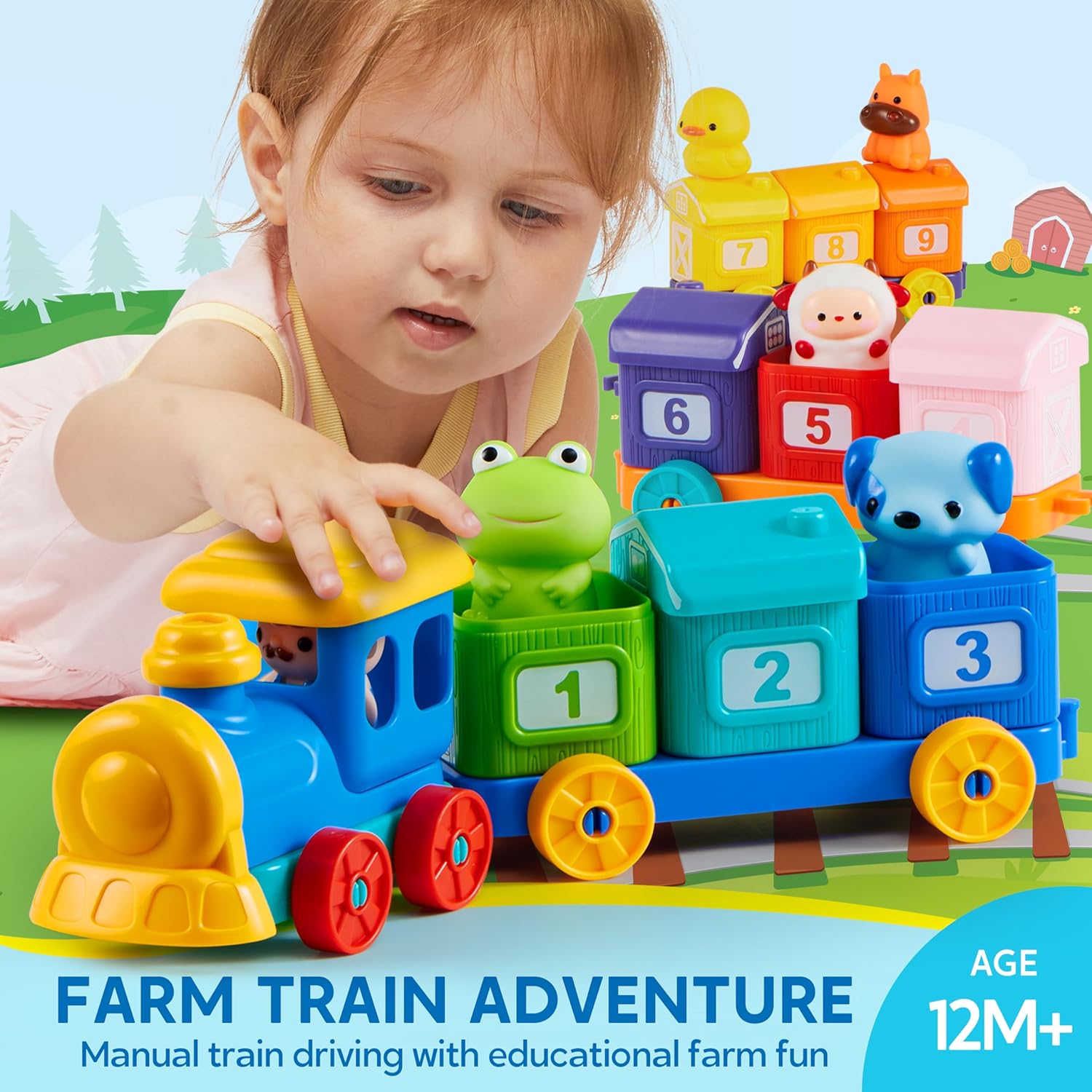 Play-Act Learning Farm Train