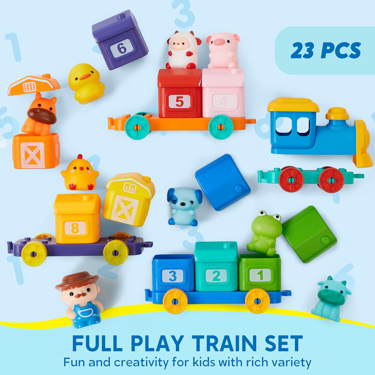 Play-Act Learning Farm Train