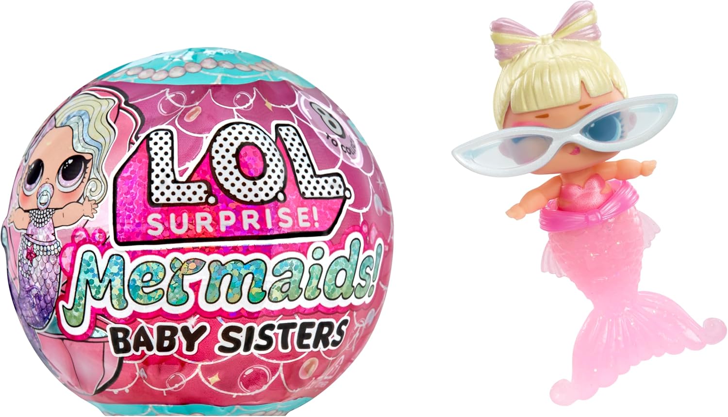 LOL Surprise Mermaid Baby Sisters with Color Changing Tail, 8 Dolls to Collect, Stylish Accessory, For Ages 4 and Up