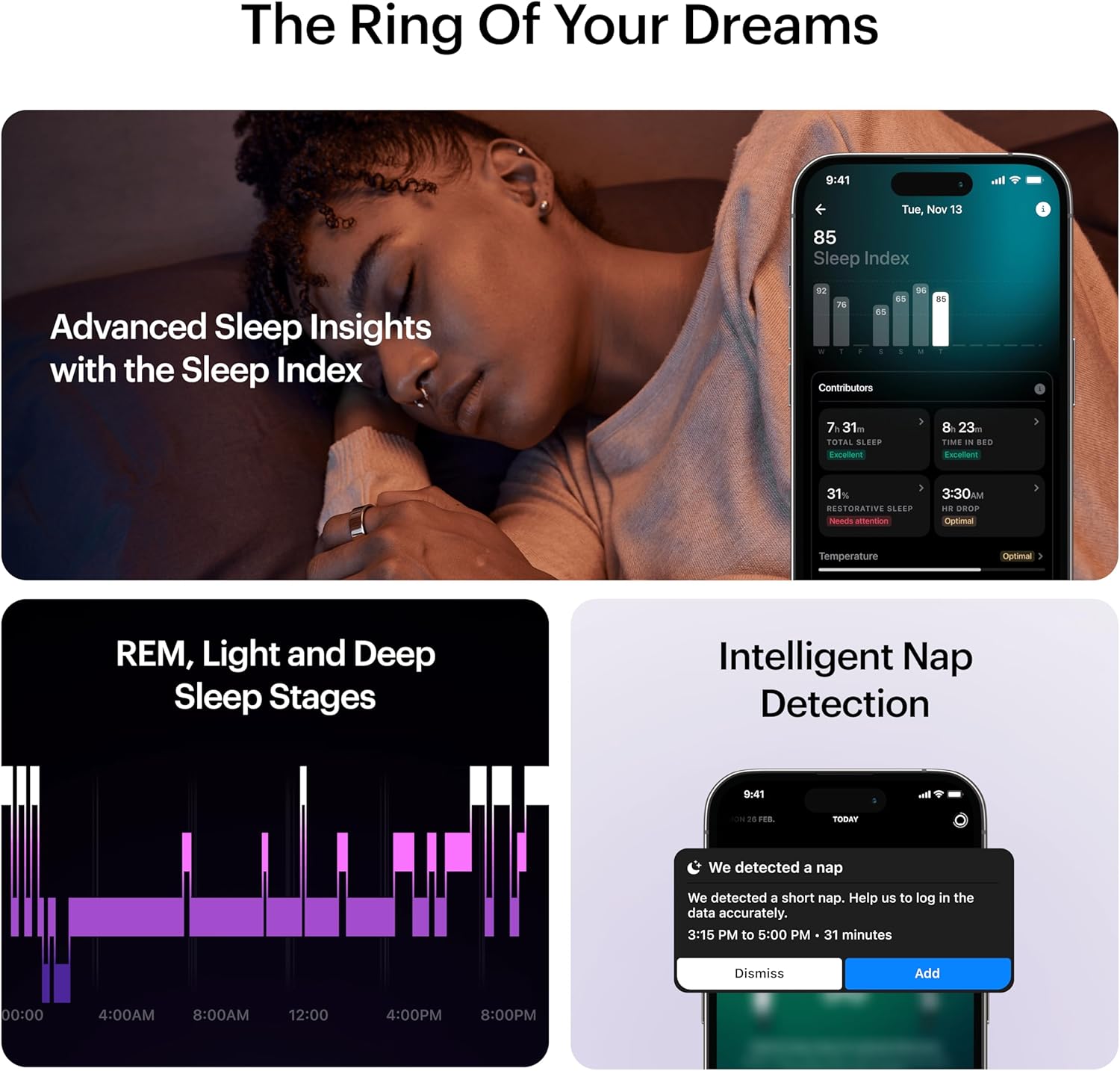 Ring AIR Sleep Fitness Tracker