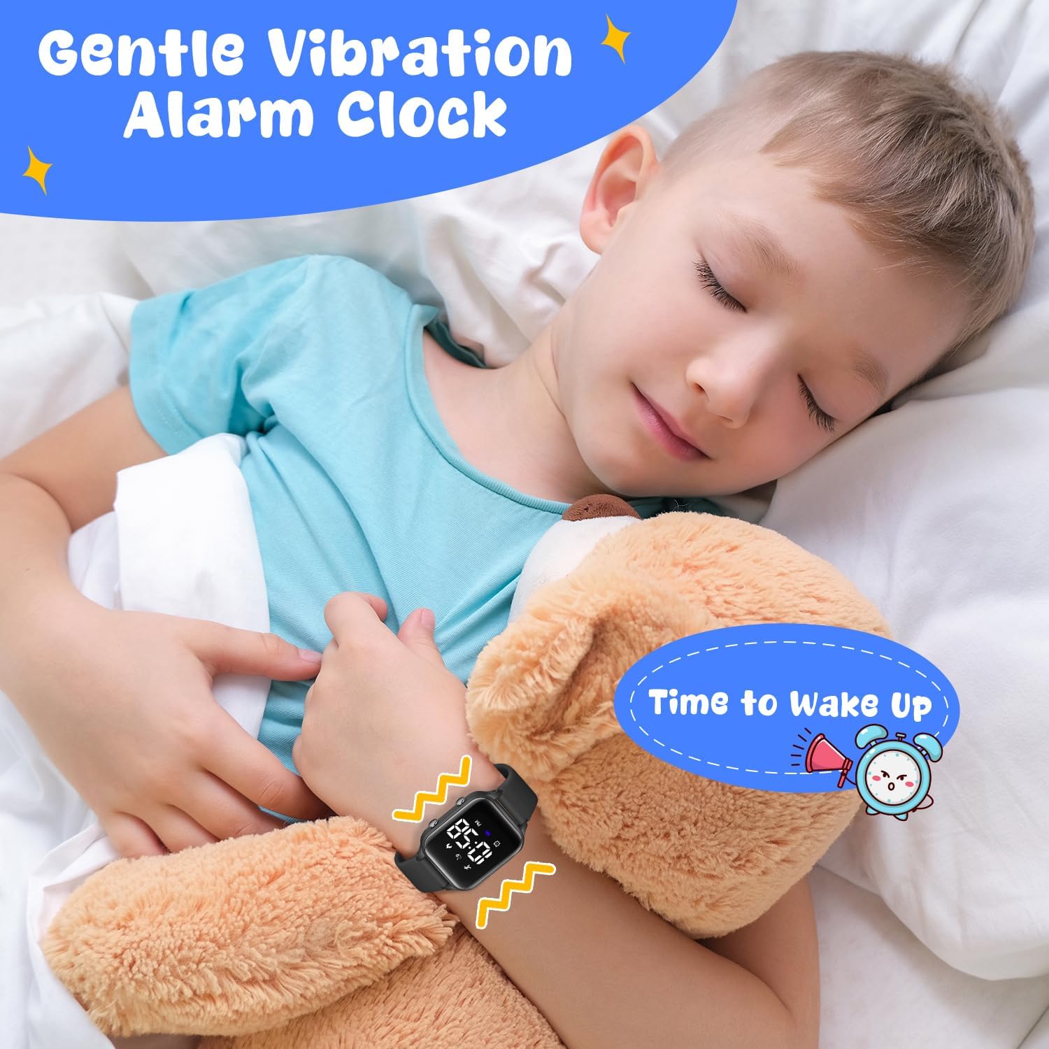 Kids Digital Watch Fitness Tracker Stopwatch