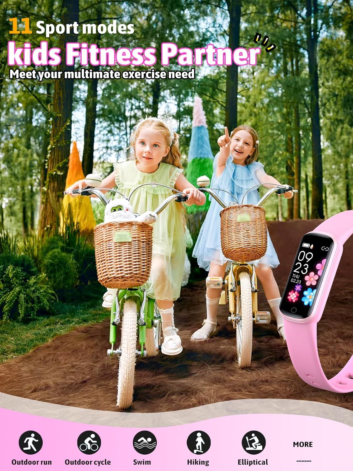 Kids Fitness Tracker Heart Rate Sleep