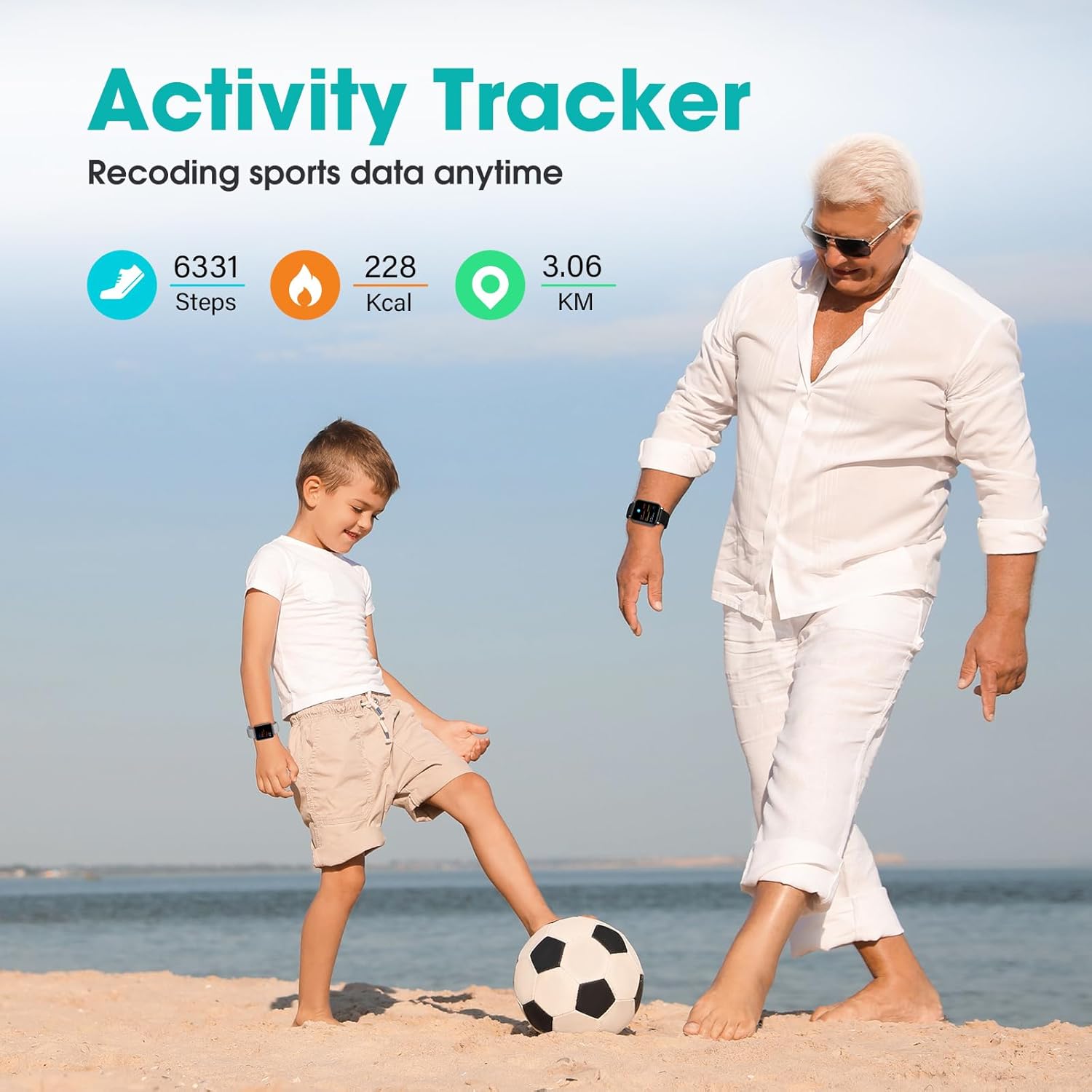 Waterproof Fitness Tracker Pedometer Sleep