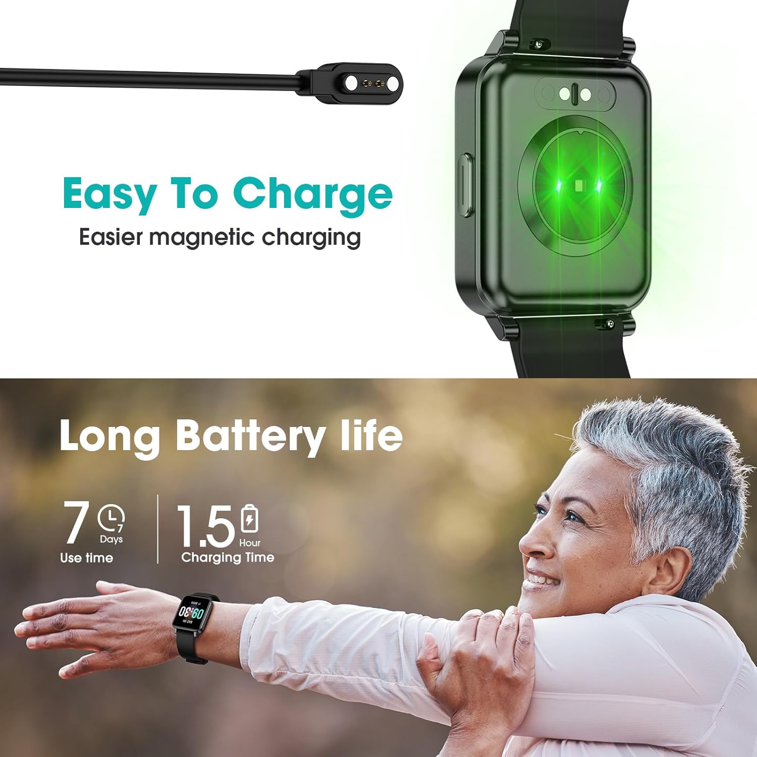 Waterproof Fitness Tracker Pedometer Sleep