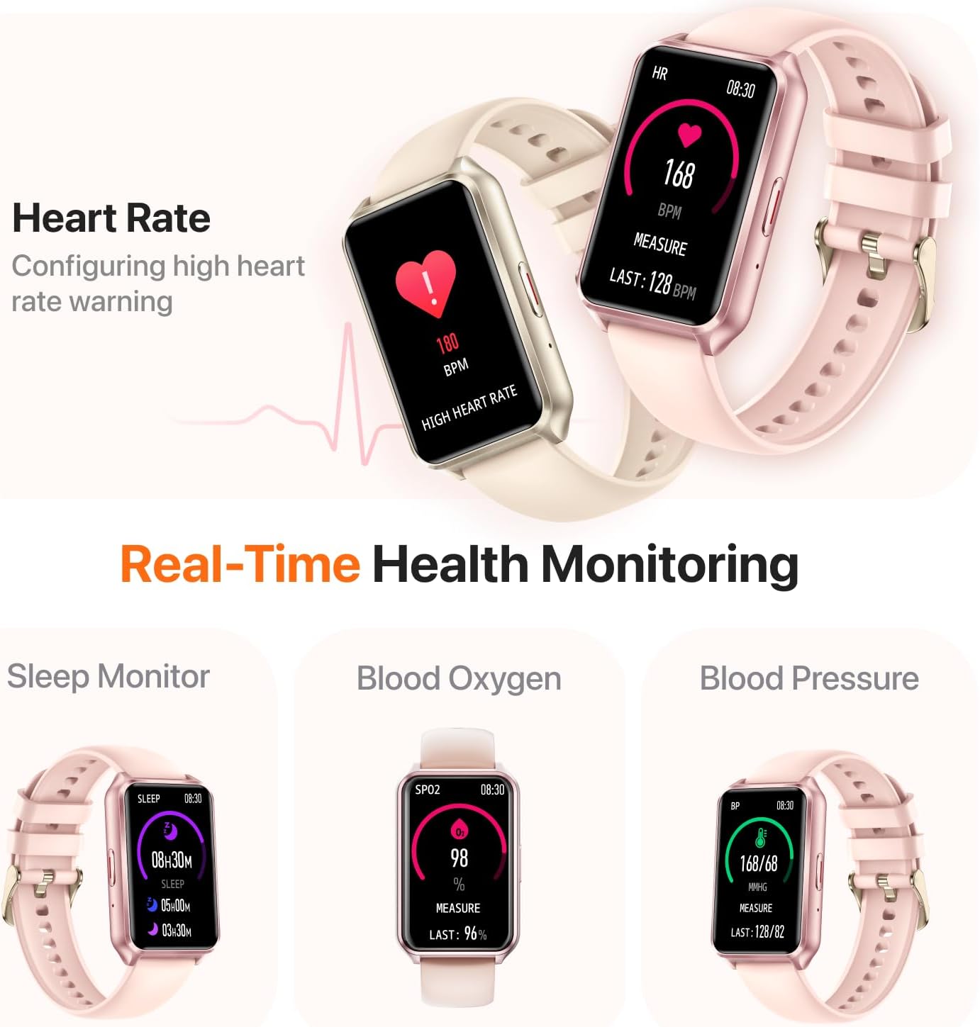 Smartwatch Phone Call Heart Rate Waterproof