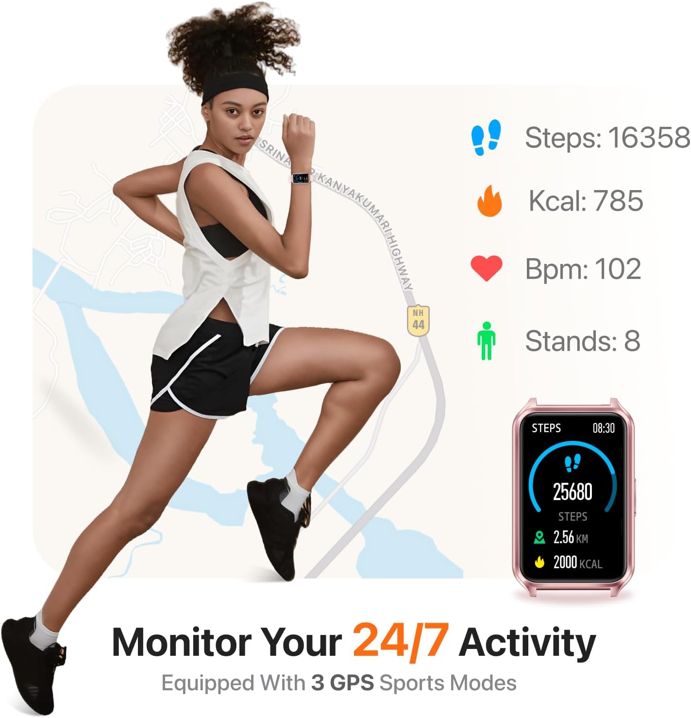 Smartwatch Phone Call Heart Rate Waterproof