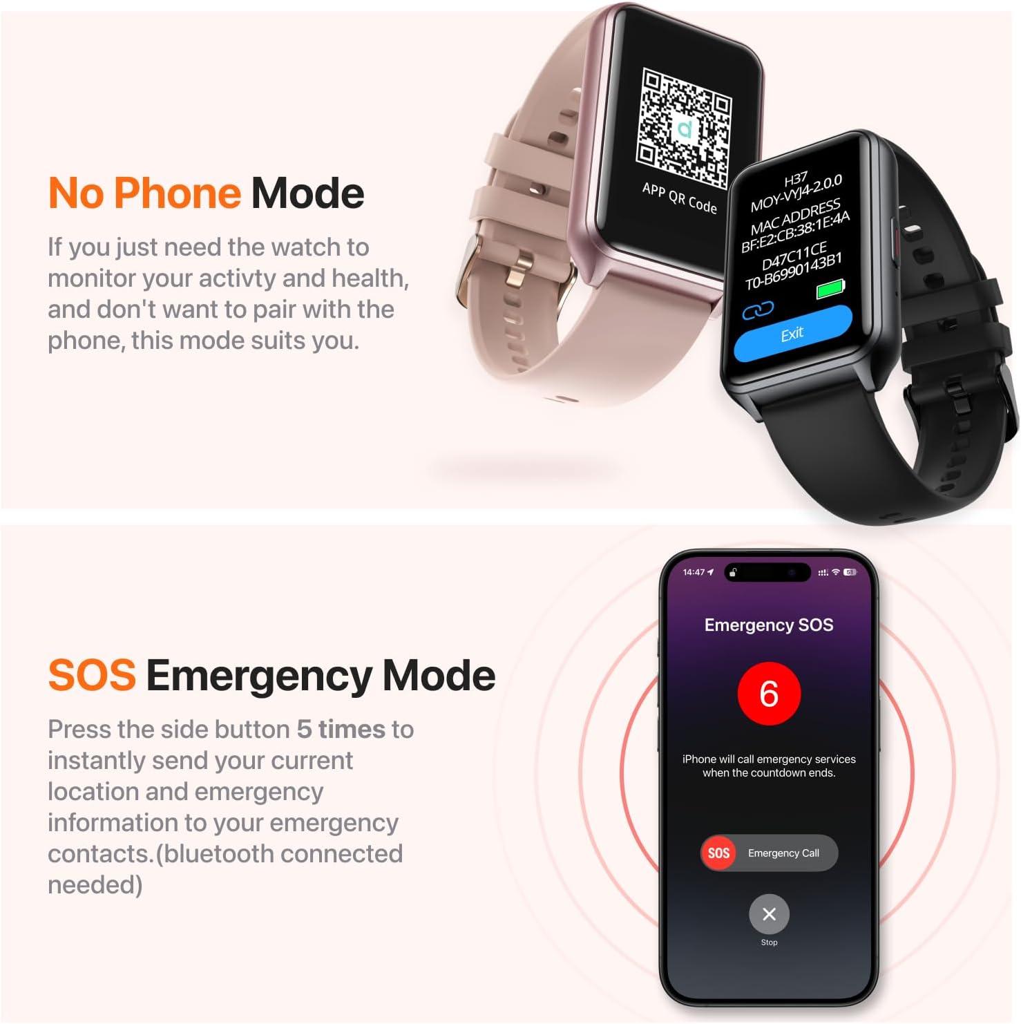 Smartwatch Phone Call Heart Rate Waterproof