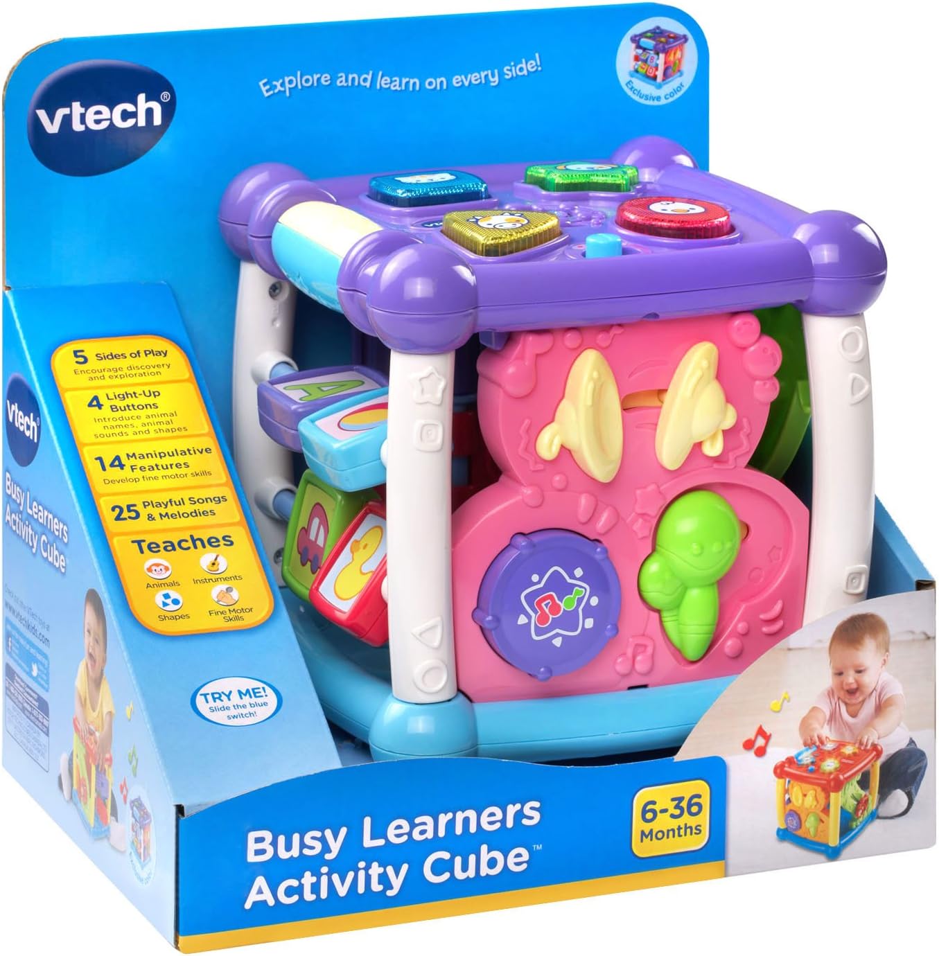 Purple Activity Cube