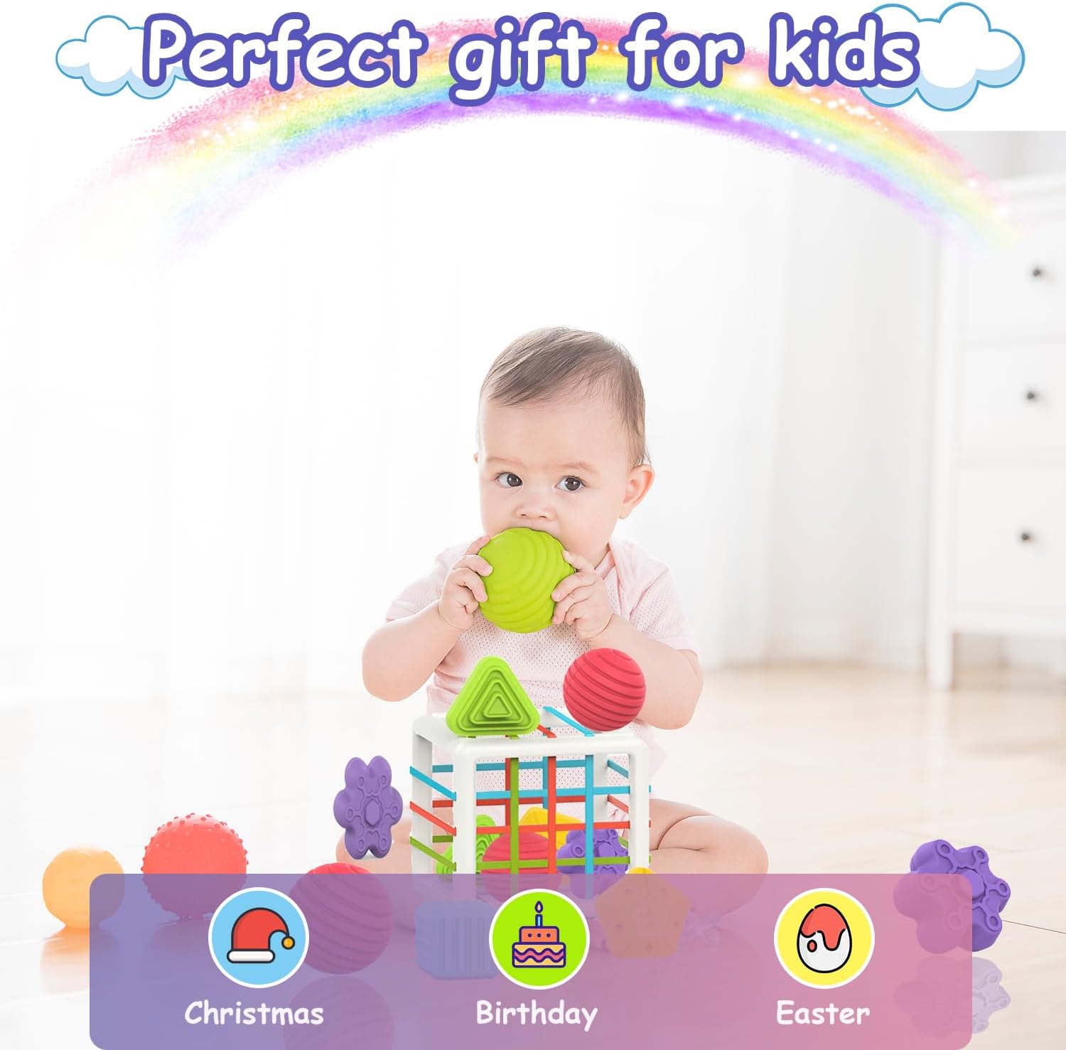 6 Pack Sensory Shapes, 1+ Years