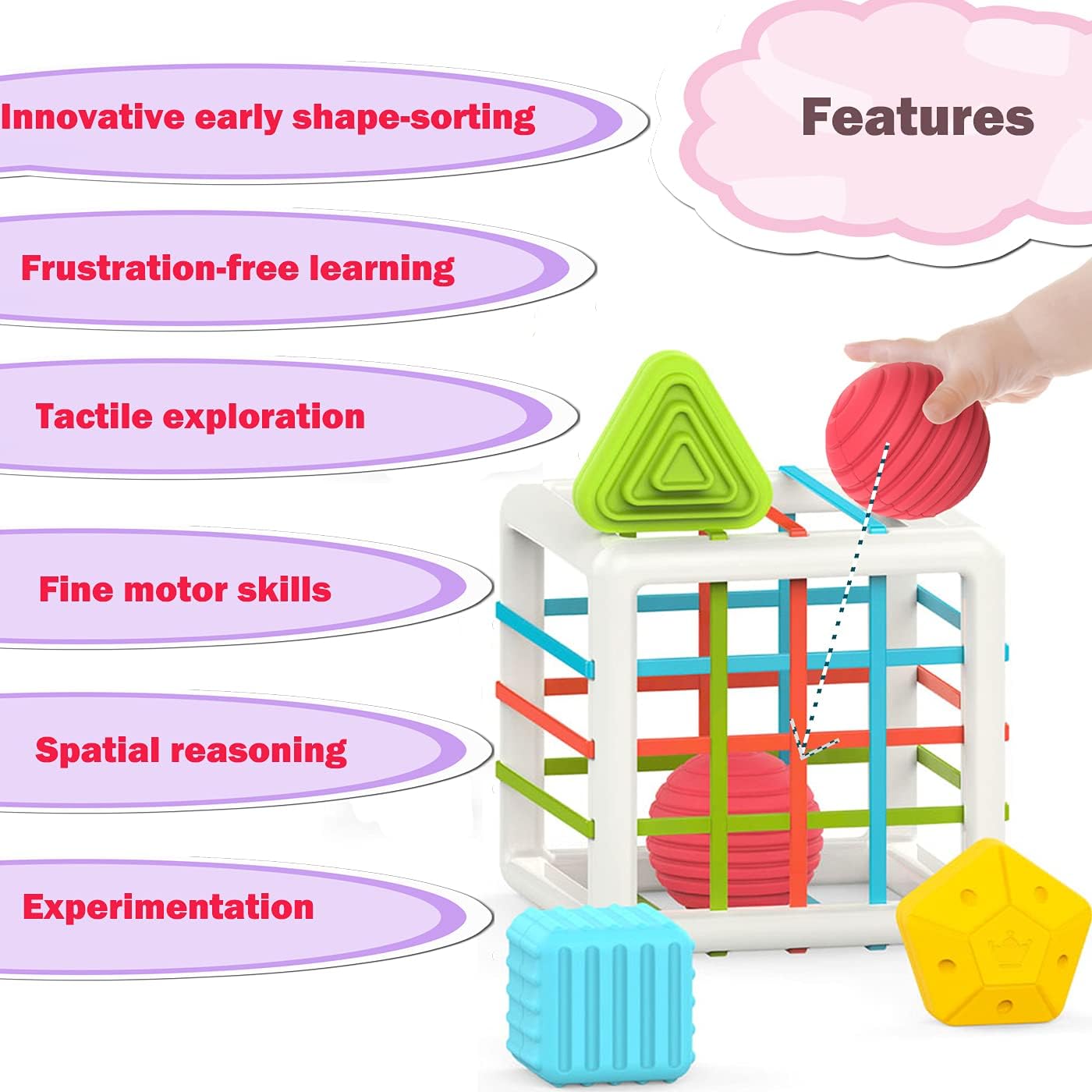 6 Pack Sensory Shapes, 1+ Years
