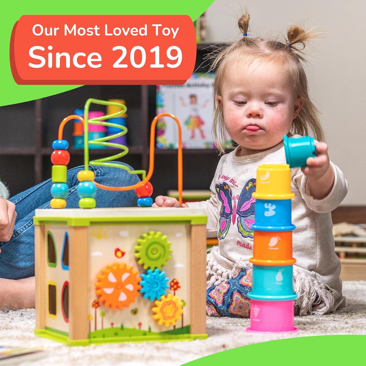 Wooden Activity Cube for 1-2 Years