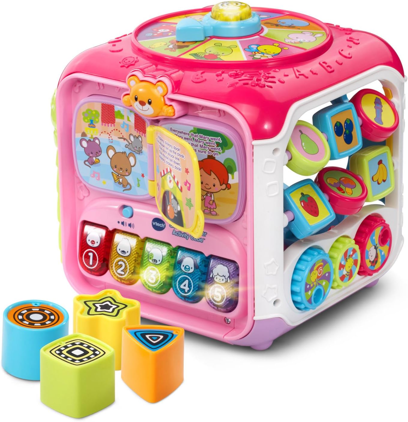 Pink Sort and Discover Cube
