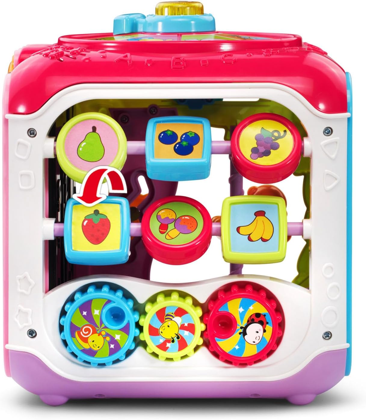 Pink Sort and Discover Cube