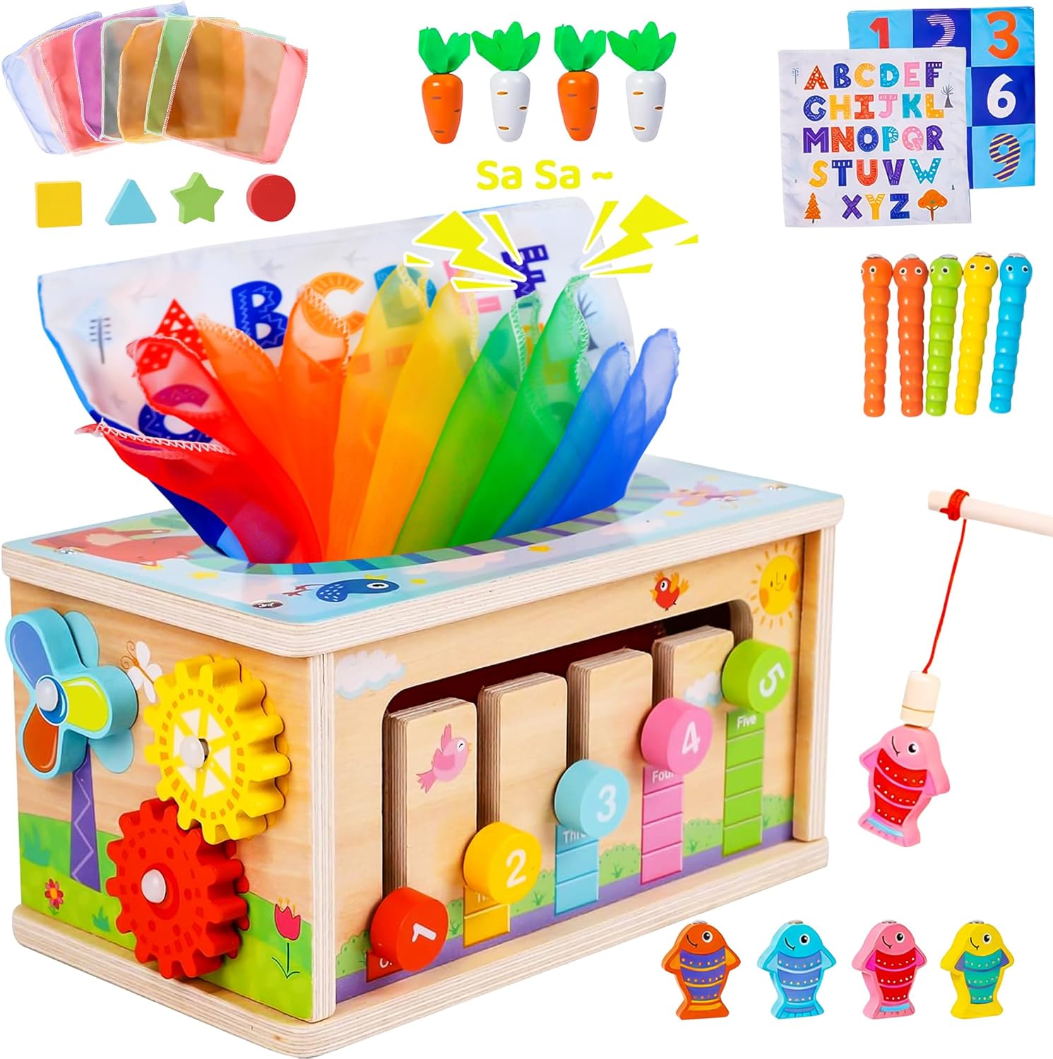 Baby Wooden Tissue Box