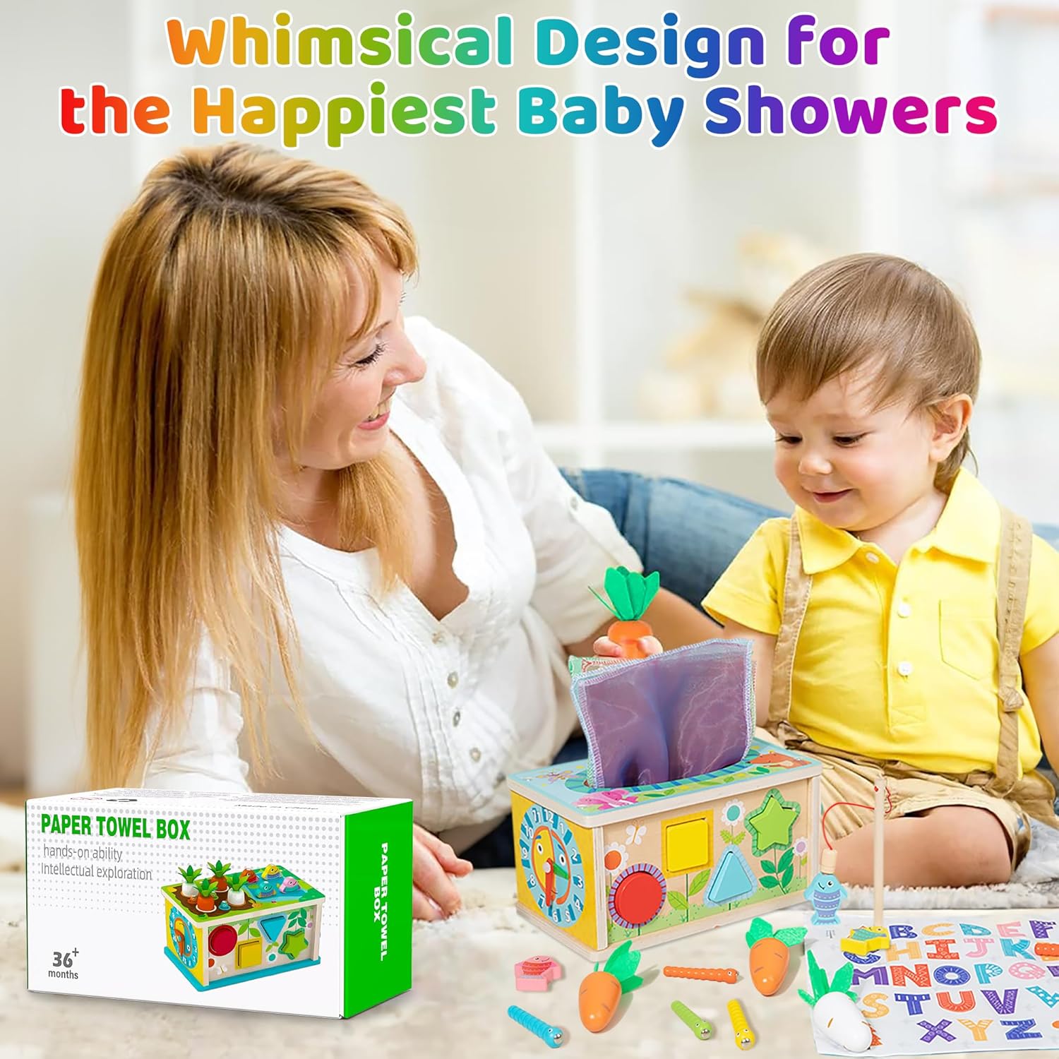 Baby Wooden Tissue Box