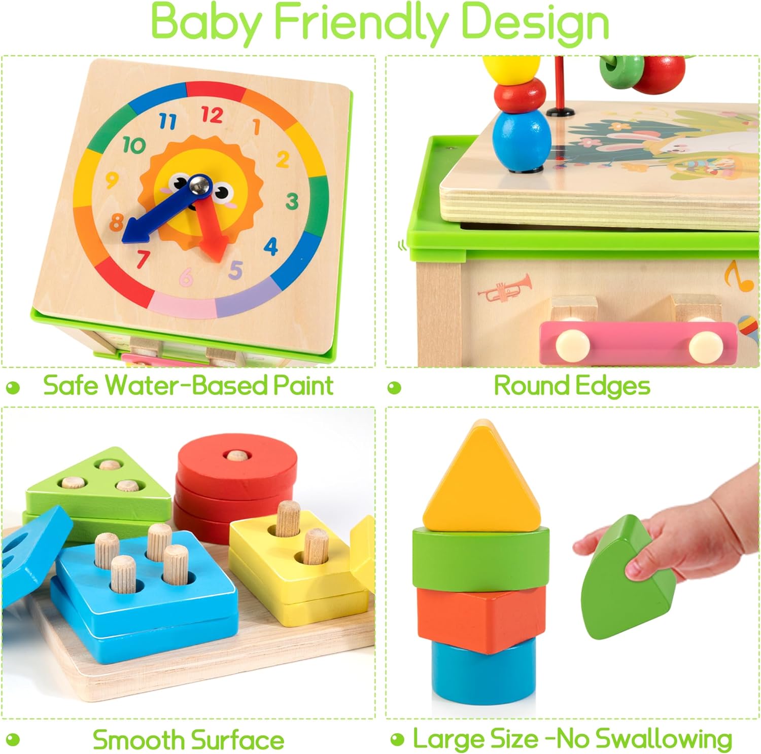 Wooden 7 in 1 Activity Cube