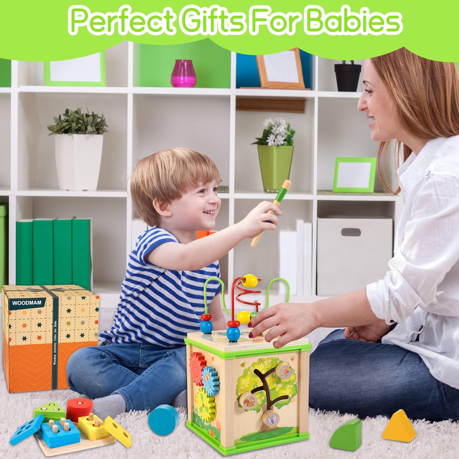 Wooden 7 in 1 Activity Cube