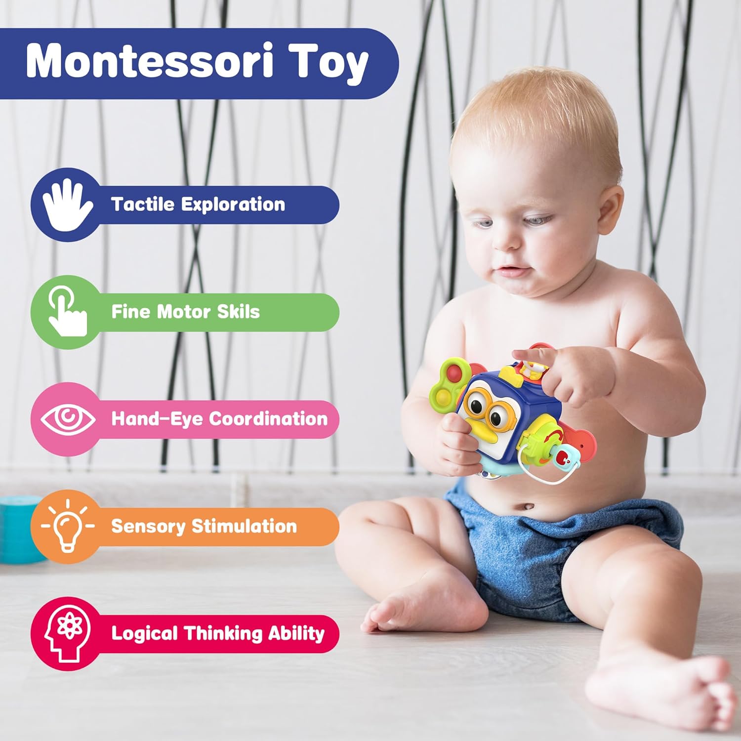 Activity Cube for 1-3 Year Olds