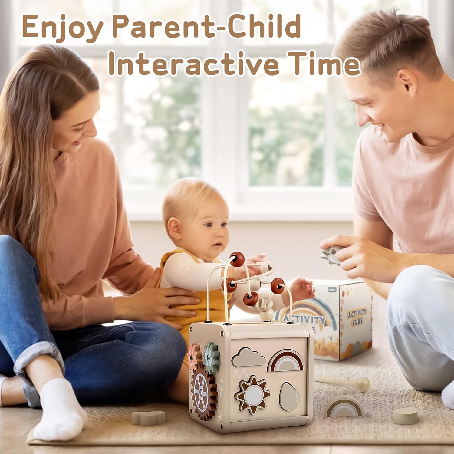 Wooden Activity Cube